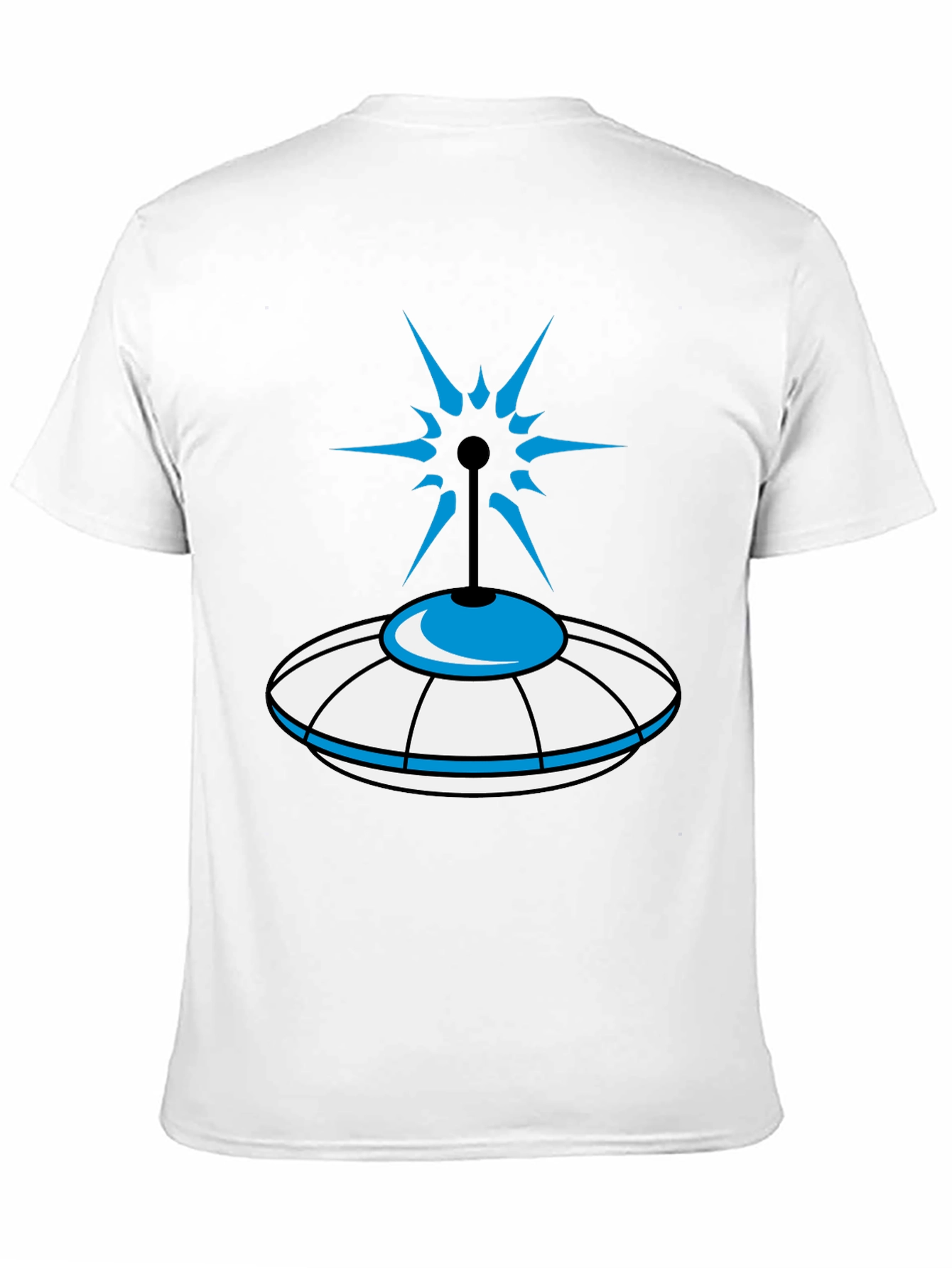 UFO Graphic Tee - Sci-Fi Style Black T-Shirt