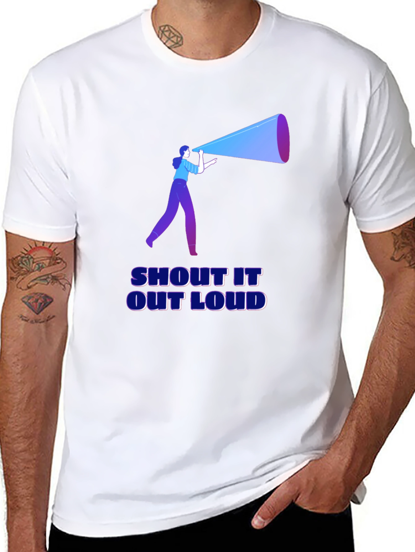Shout It Out Loud Black T-Shirt