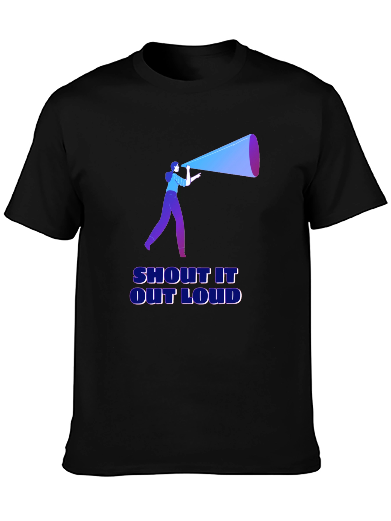 Shout It Out Loud Black T-Shirt