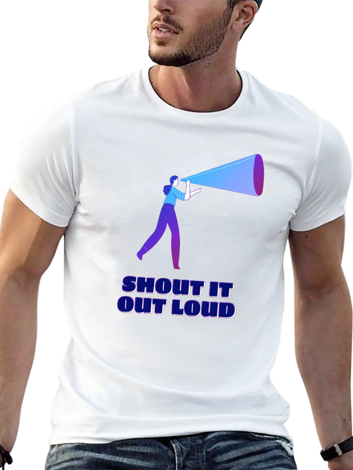 Shout It Out Loud Black T-Shirt
