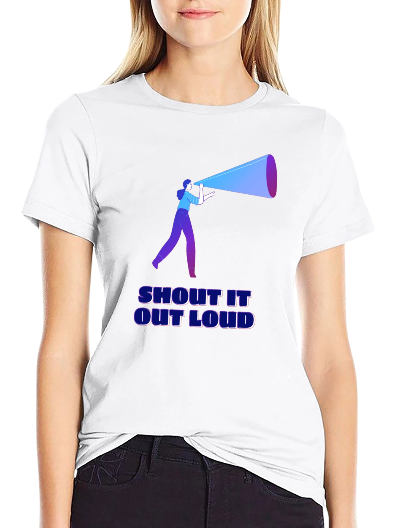 Shout It Out Loud Black T-Shirt