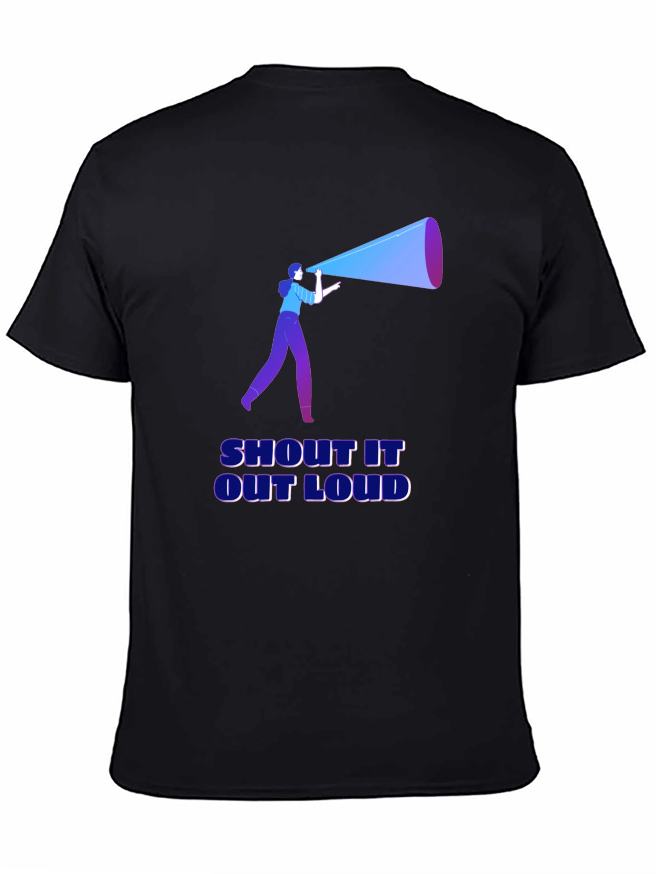 Shout It Out Loud Black T-Shirt