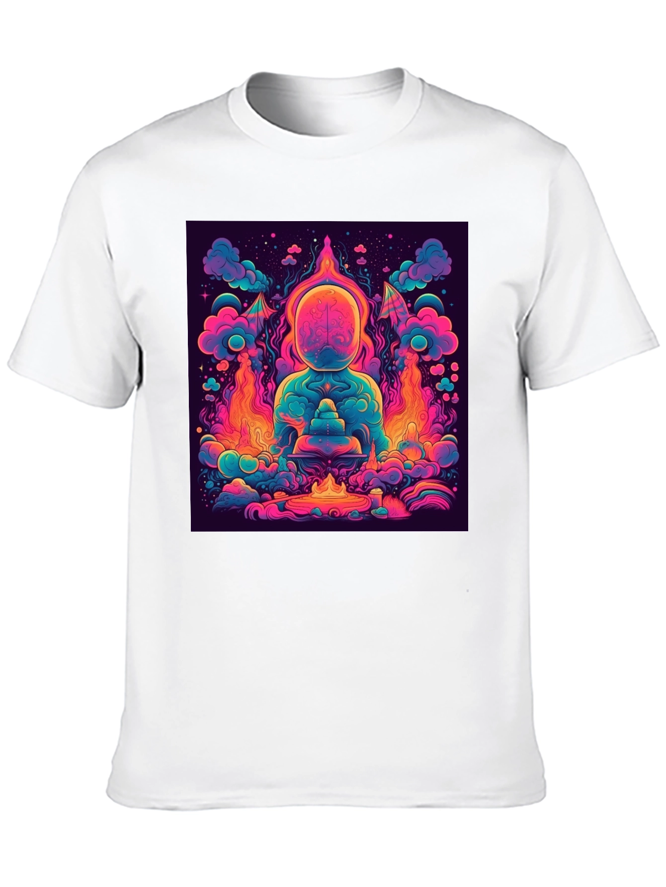 Vibrant Psychedelic Meditation Graphic Tee