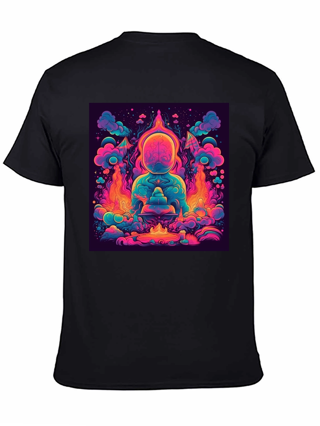 Vibrant Psychedelic Meditation Graphic Tee