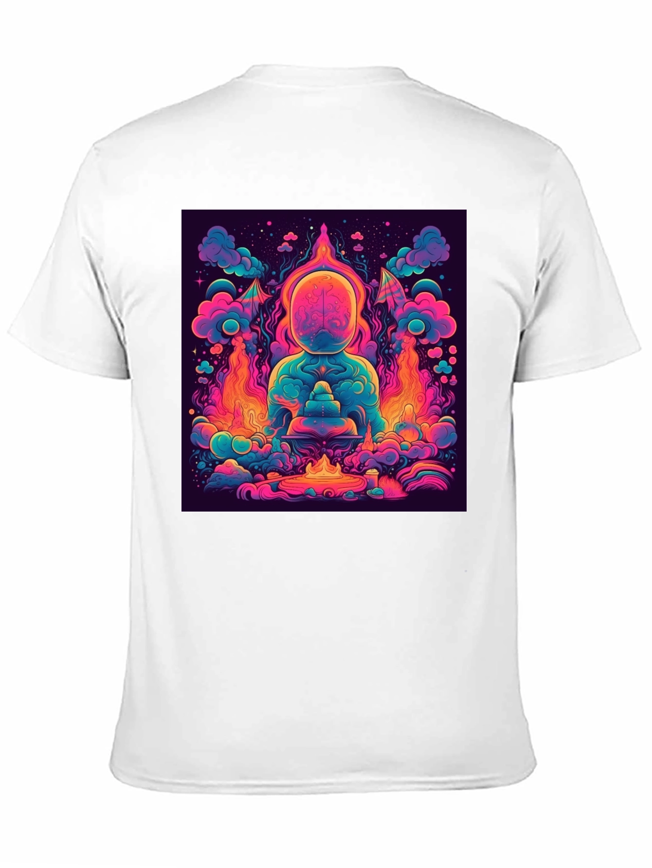 Vibrant Psychedelic Meditation Graphic Tee