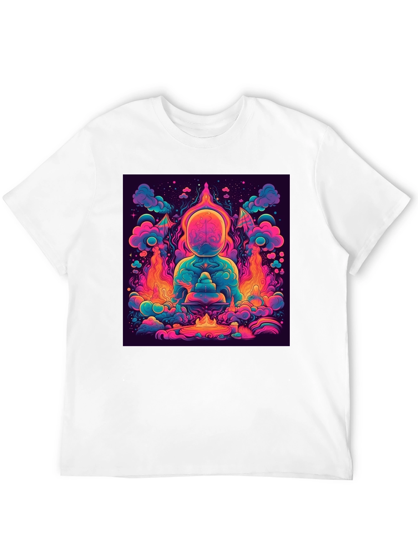 Vibrant Psychedelic Meditation Graphic Tee
