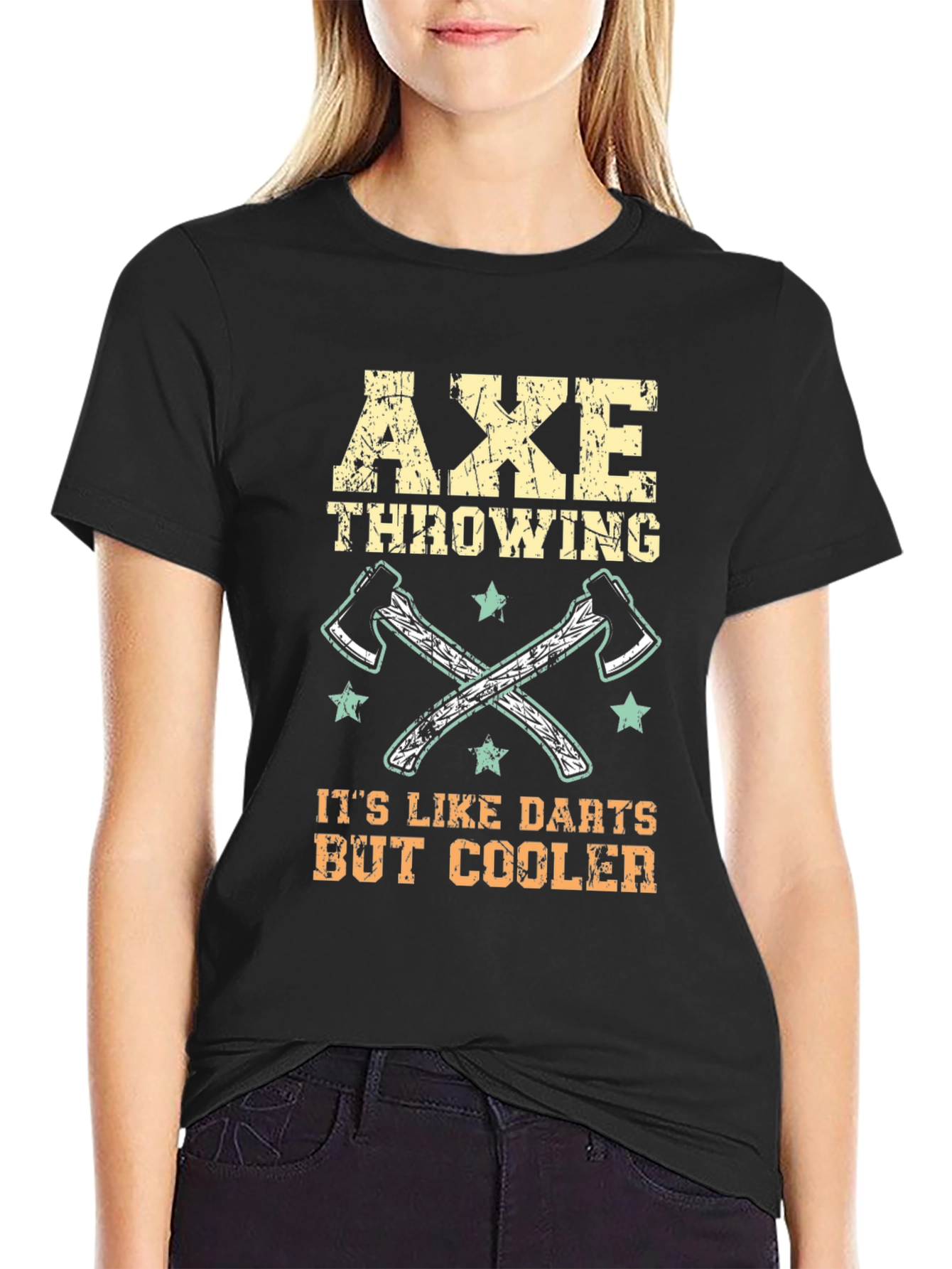Axe Throwing Cool Graphic Tee