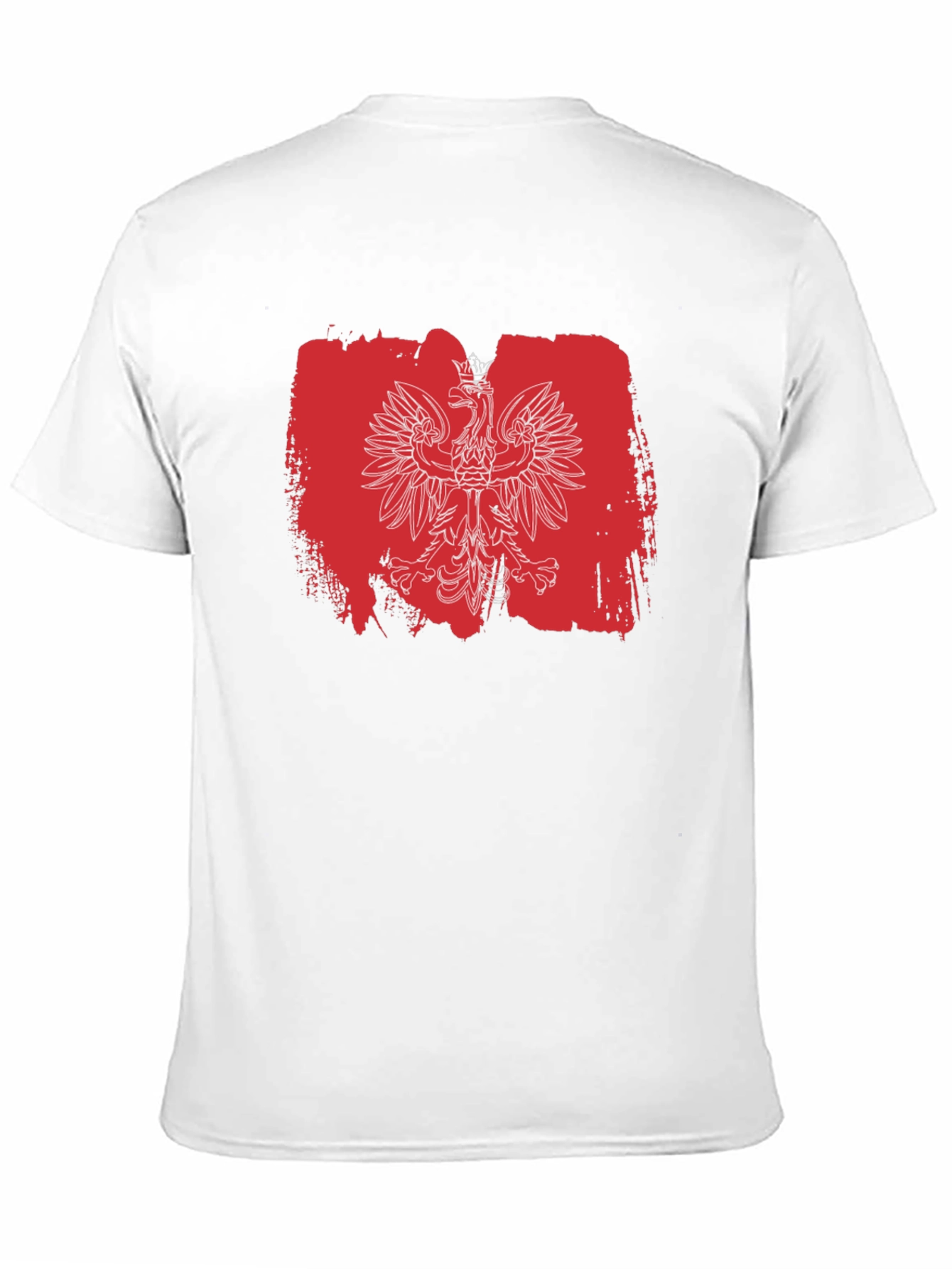 Polish Eagle T-Shirt - Red & White Flag