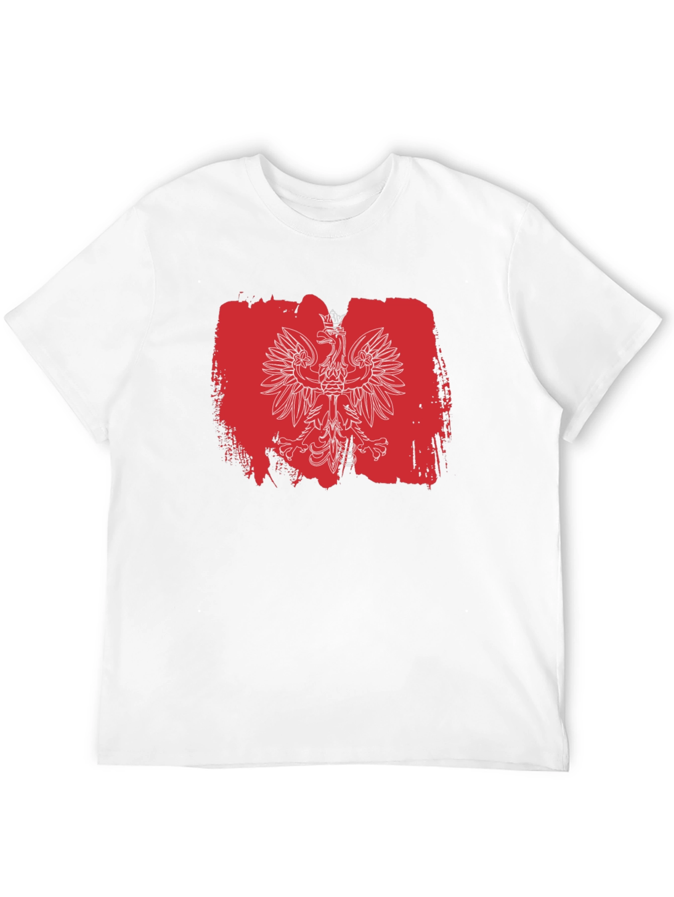 Polish Eagle T-Shirt - Red & White Flag