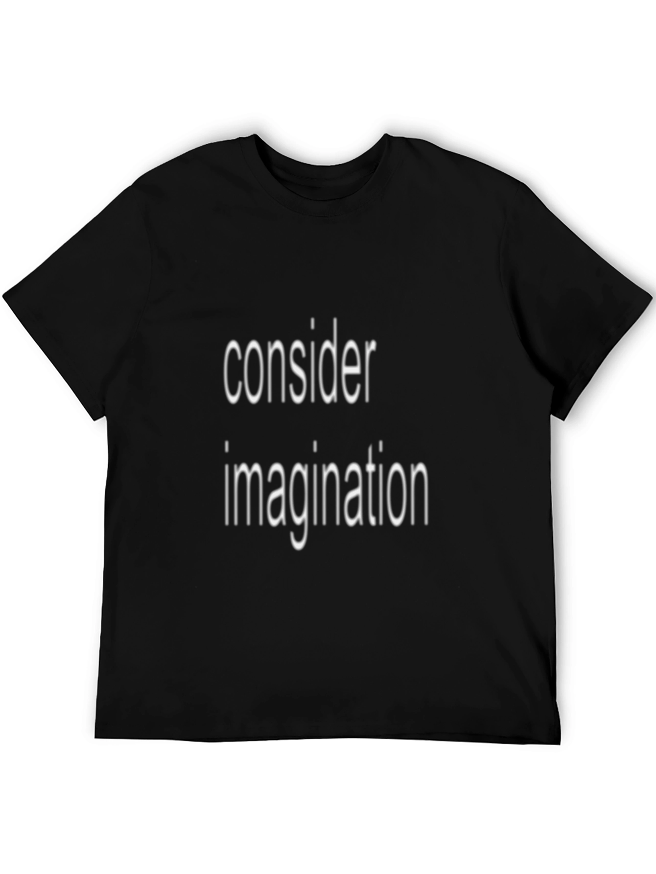Consider Imagination Black Graphic Tee