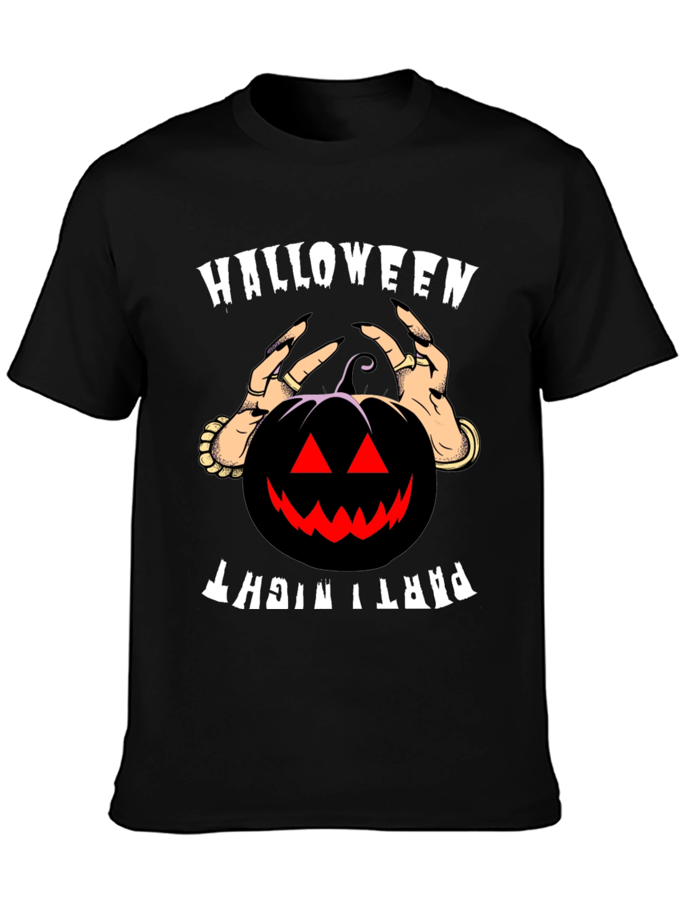 Halloween Party Night Pumpkin Graphic T-Shirt