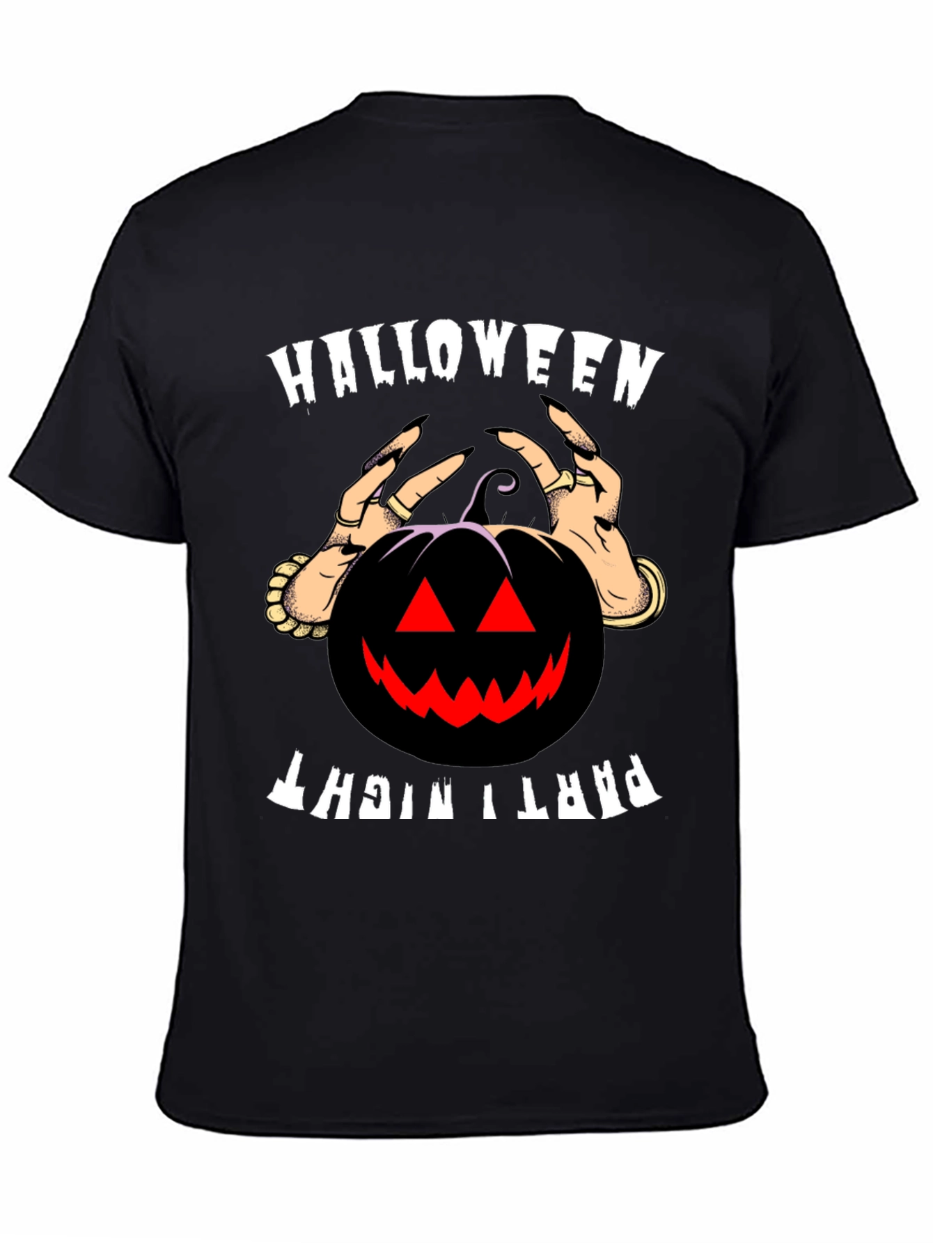 Halloween Party Night Pumpkin Graphic T-Shirt