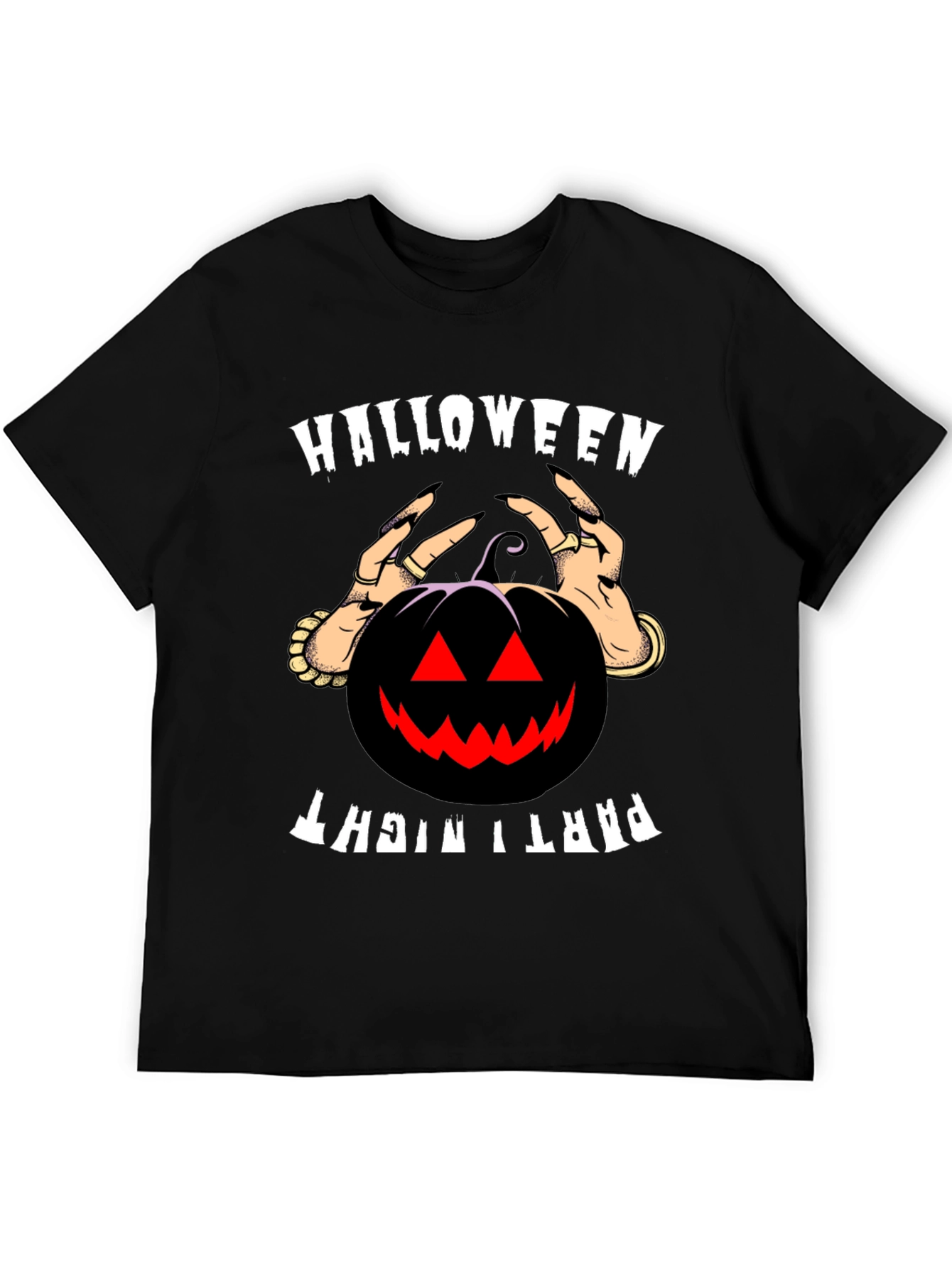 Halloween Party Night Pumpkin Graphic T-Shirt