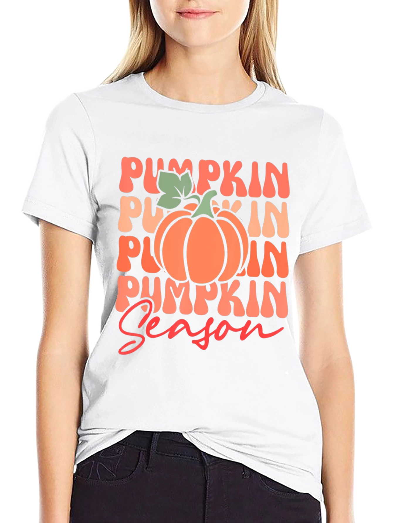 Pumpkin Season Black T-Shirt