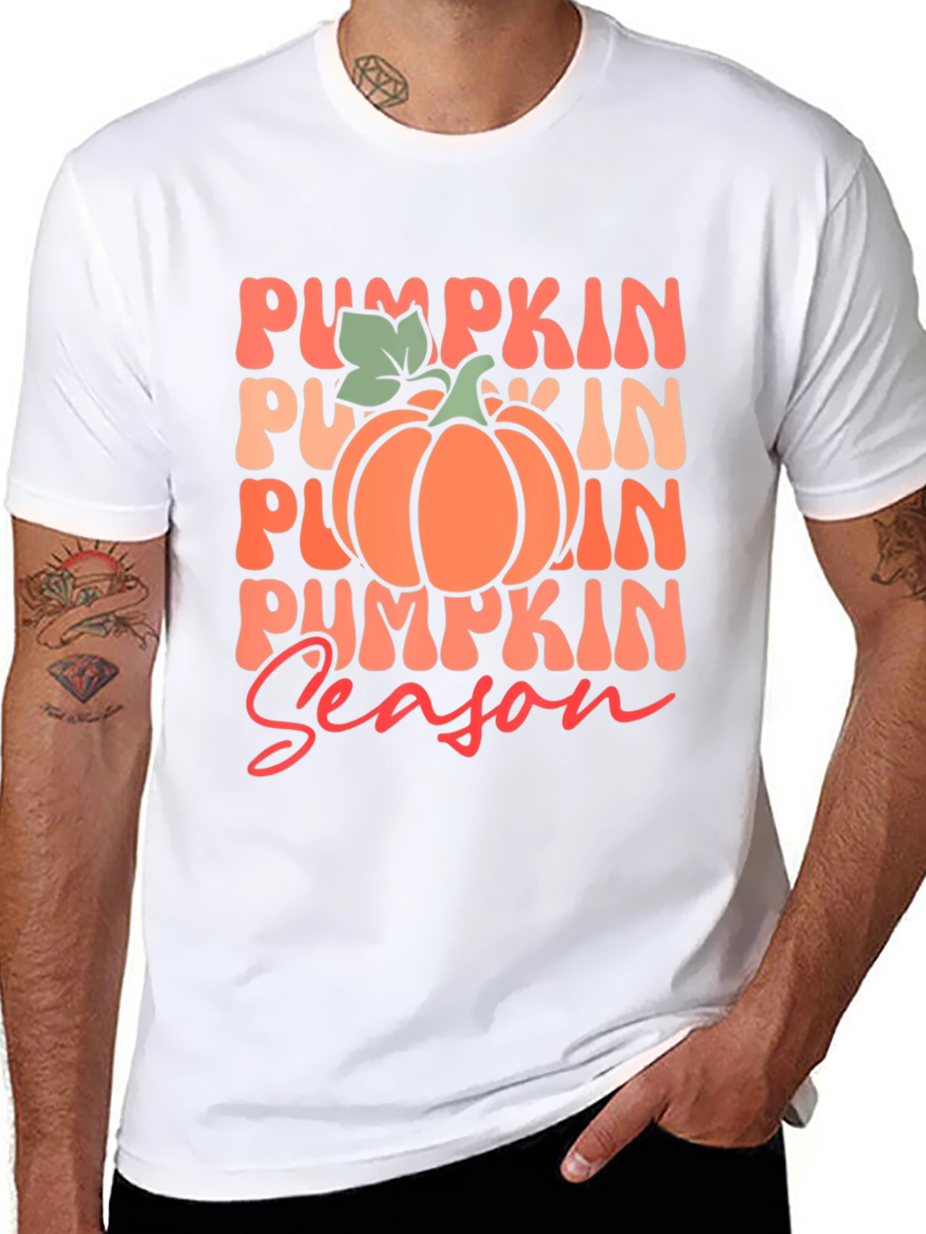 Pumpkin Season Black T-Shirt