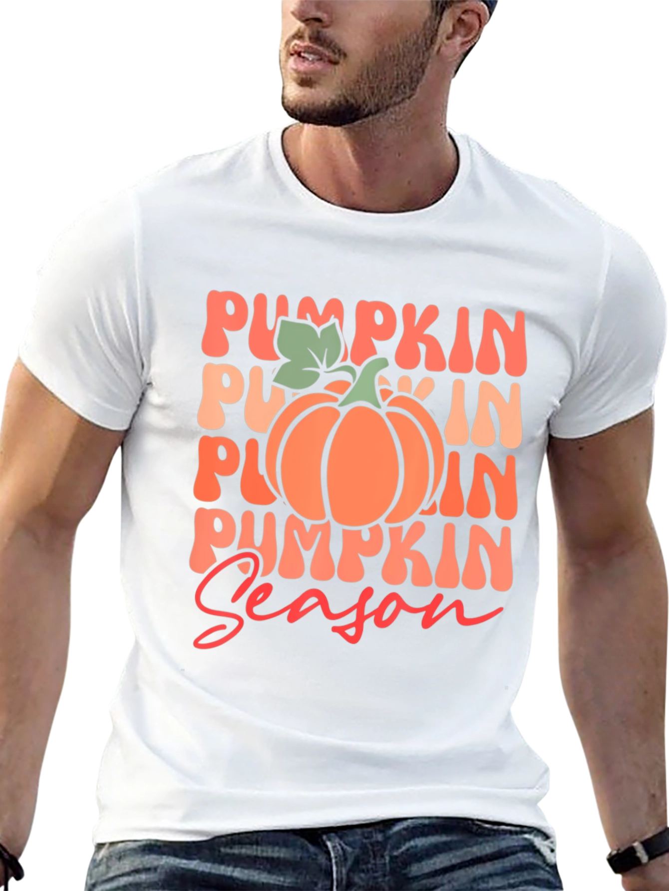 Pumpkin Season Black T-Shirt