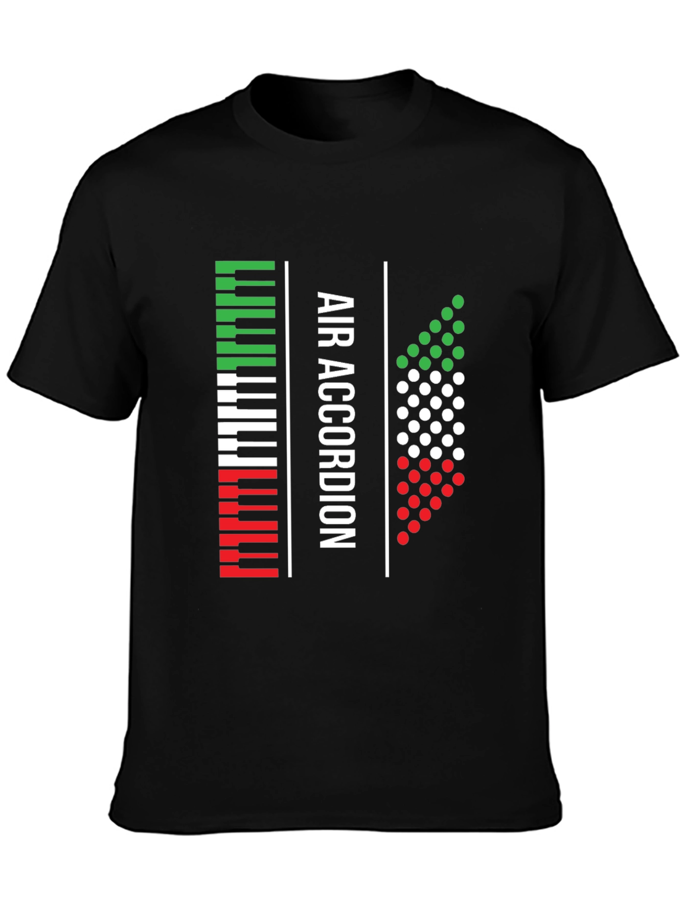 Air Accordion Italian Pride Black T-Shirt