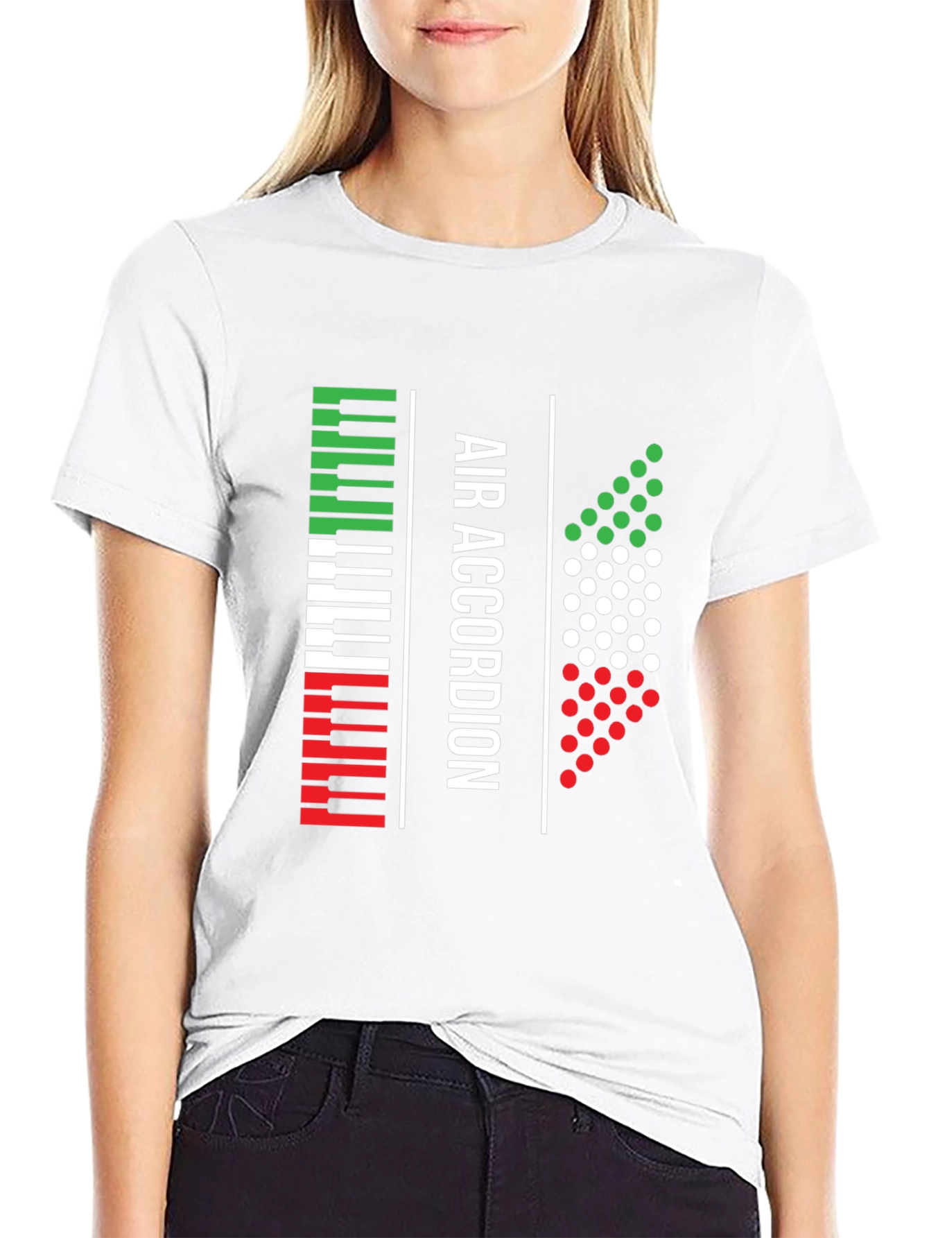 Air Accordion Italian Pride Black T-Shirt
