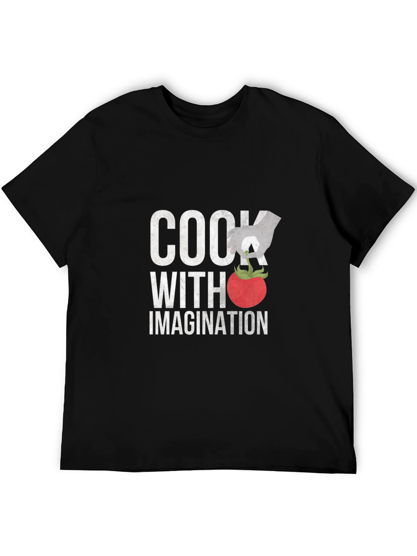Cook With Imagination Graphic T-Shirt - Unisex Black Tee