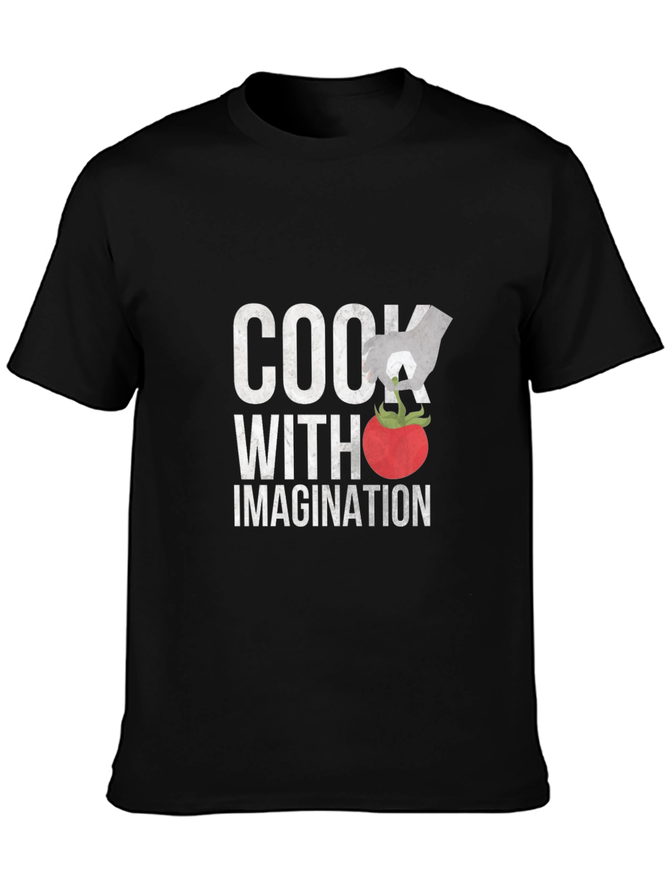 Cook With Imagination Graphic T-Shirt - Unisex Black Tee