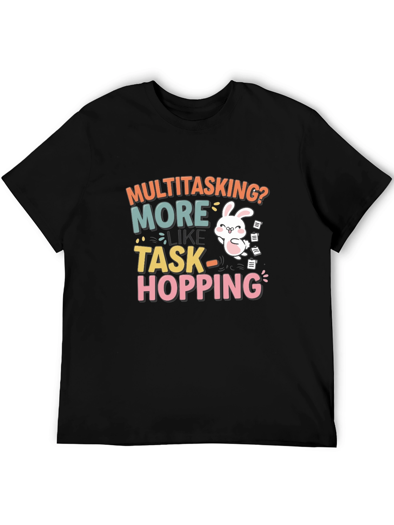 Funny Multitasking Bunny T-Shirt