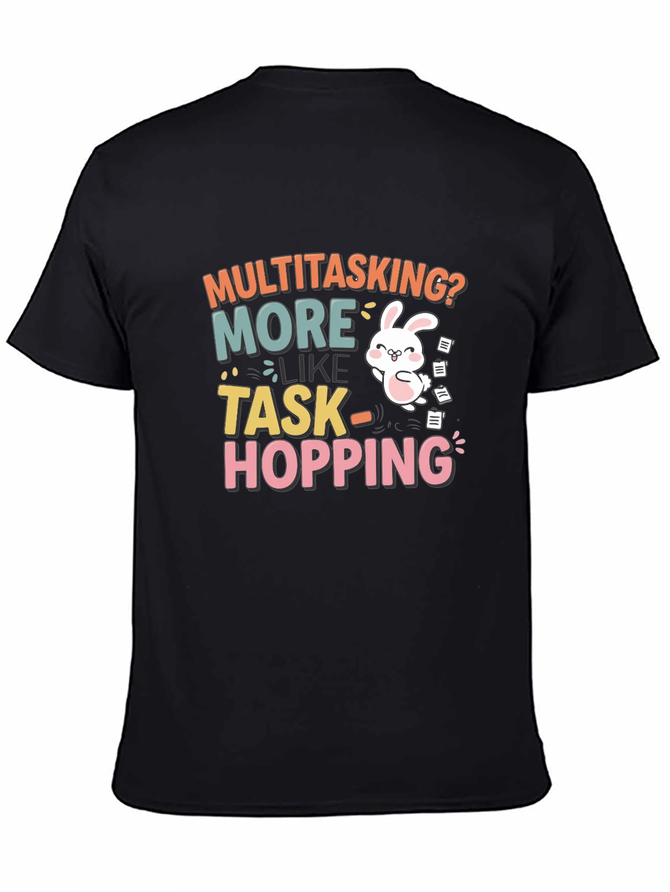 Funny Multitasking Bunny T-Shirt