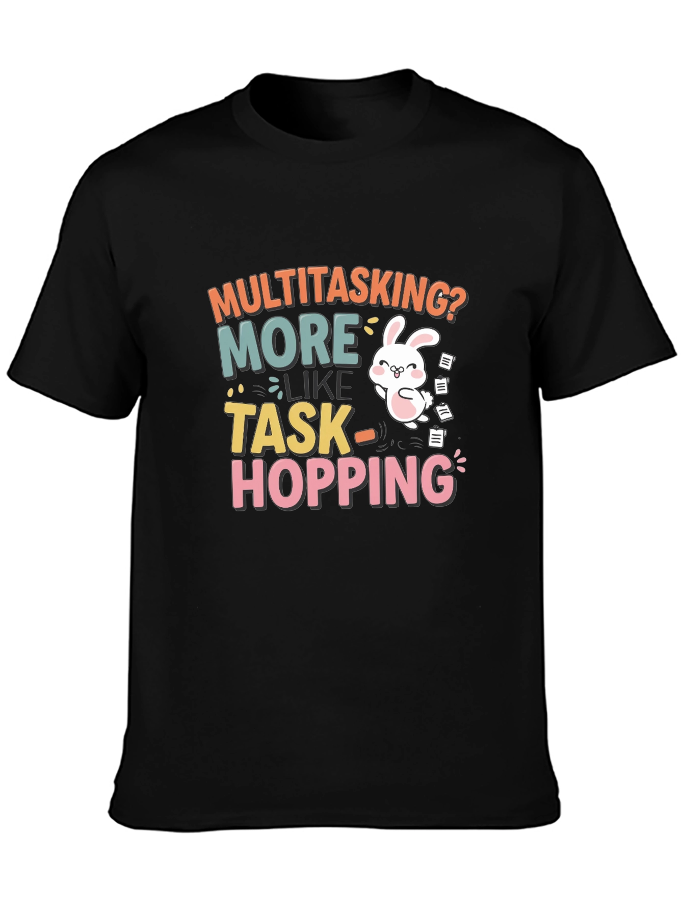 Funny Multitasking Bunny T-Shirt