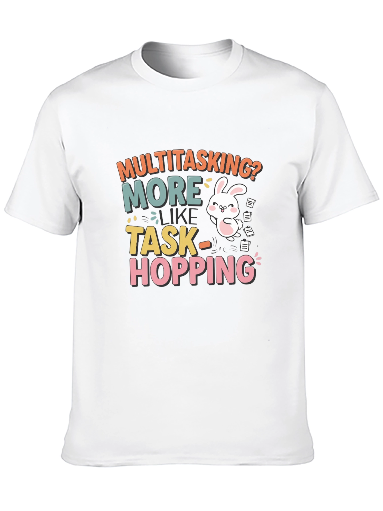 Funny Multitasking Bunny T-Shirt
