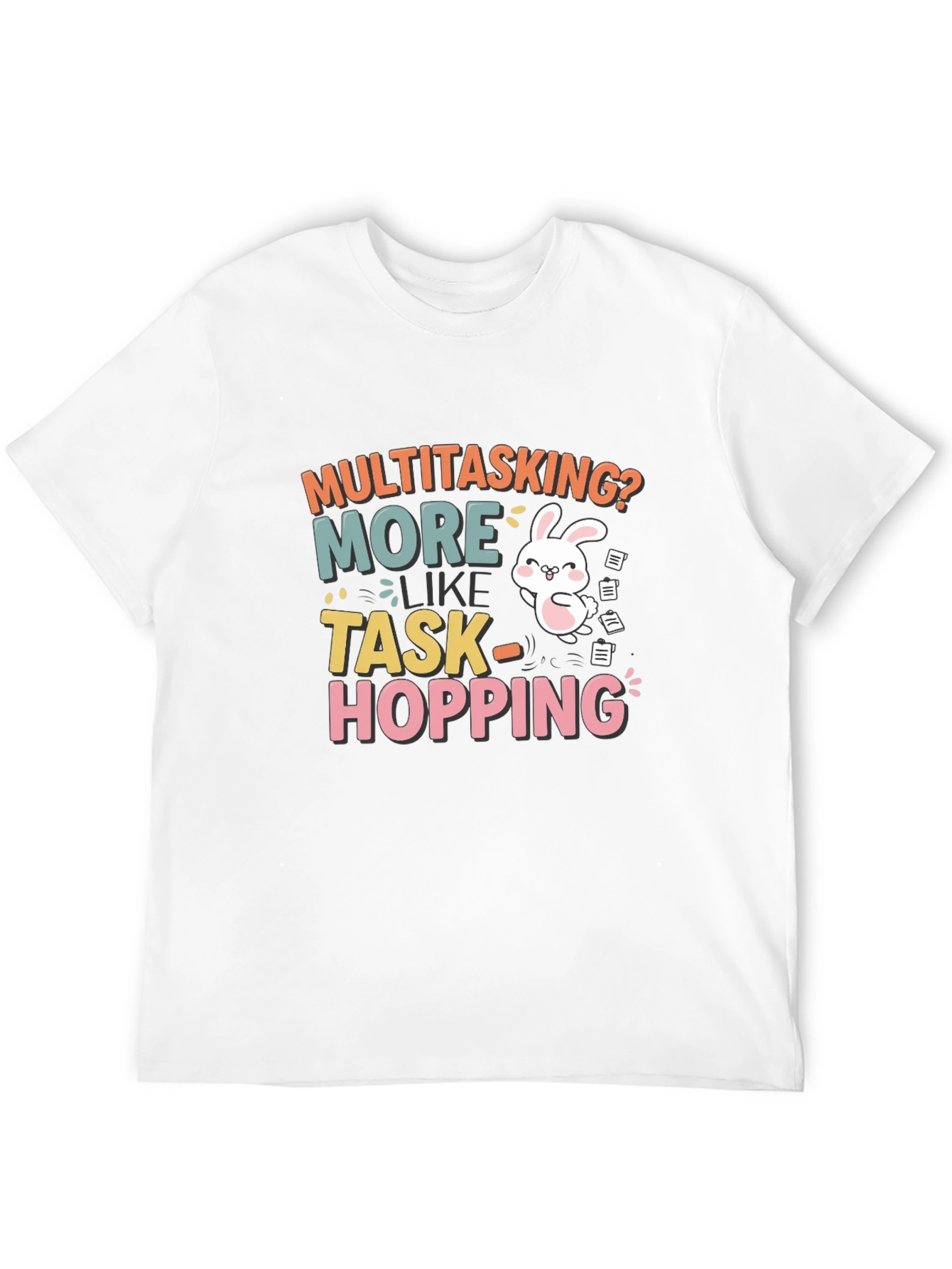 Funny Multitasking Bunny T-Shirt