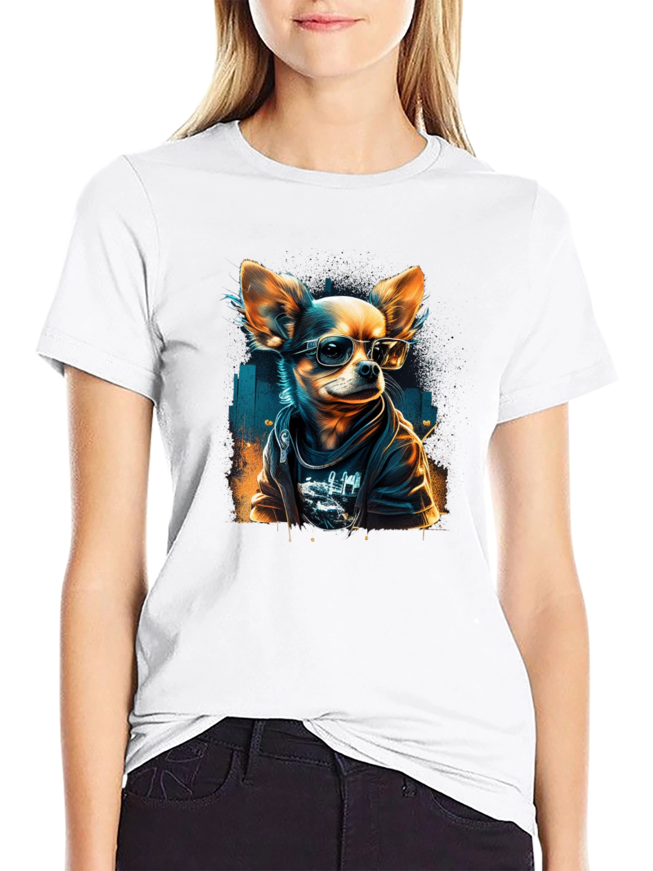 Cool Chihuahua Graphic T-Shirt
