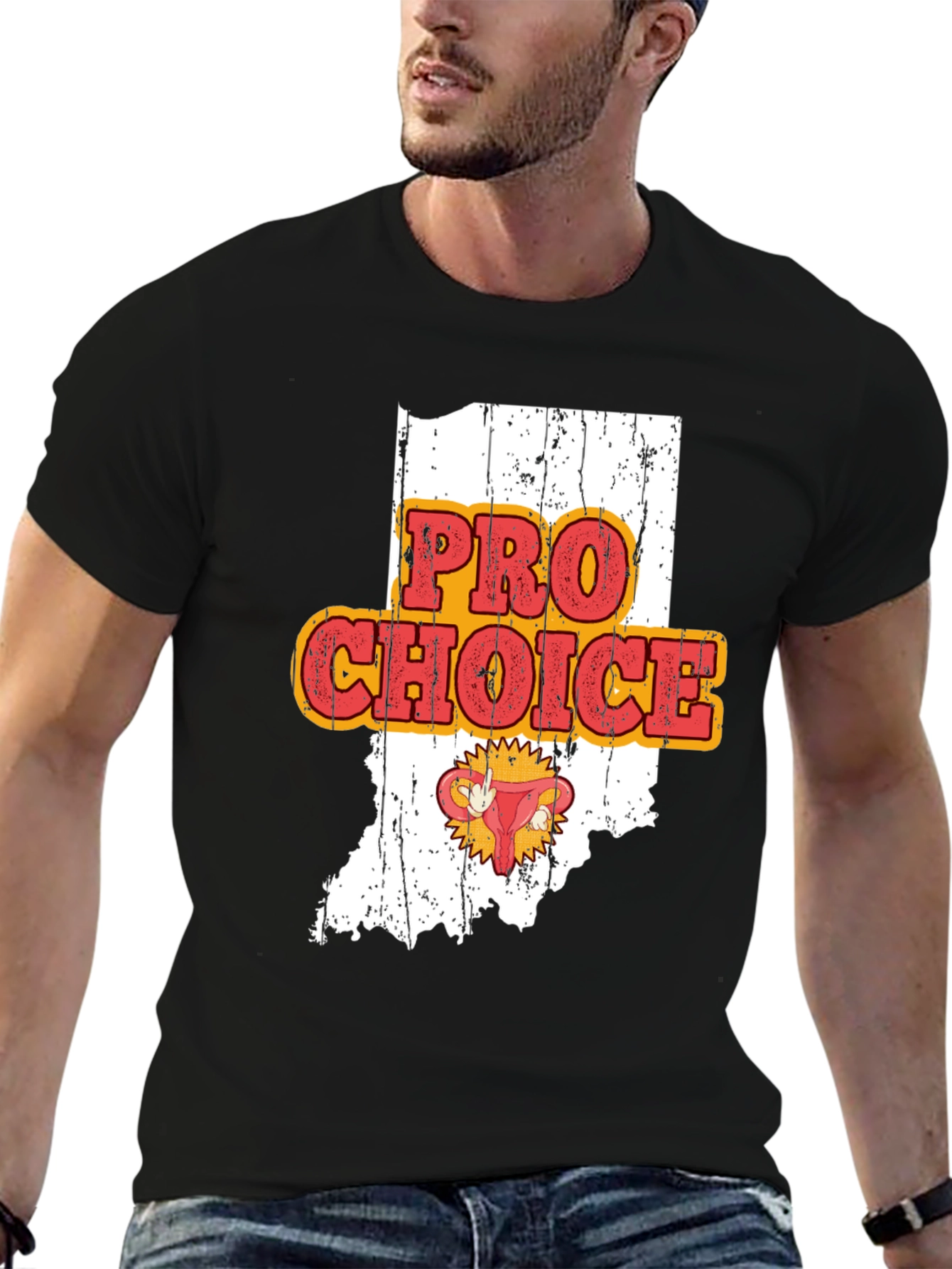 Pro Choice Indiana Womens Rights Graphic Tee