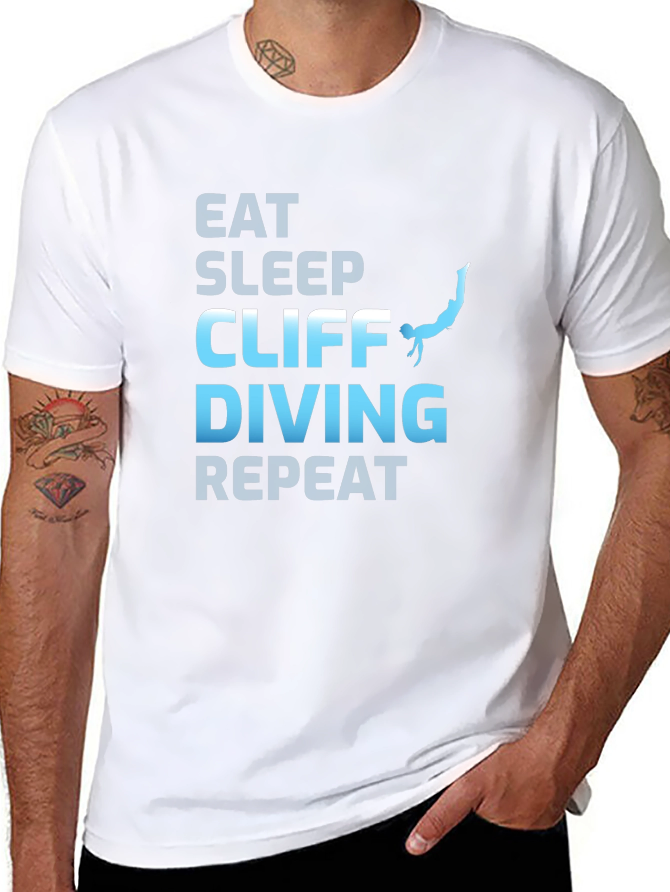 Eat Sleep Cliff Diving Repeat T-Shirt