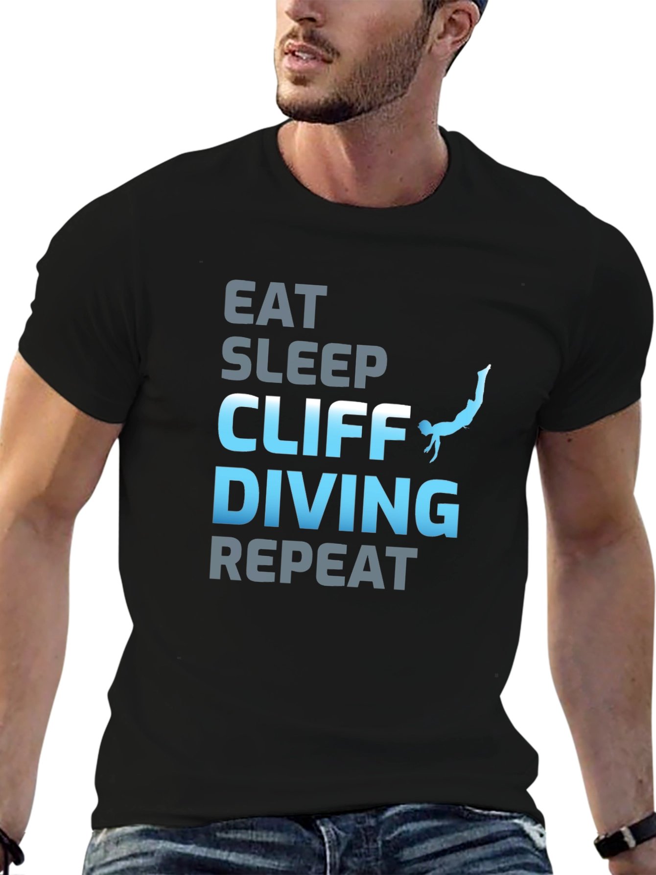 Eat Sleep Cliff Diving Repeat T-Shirt