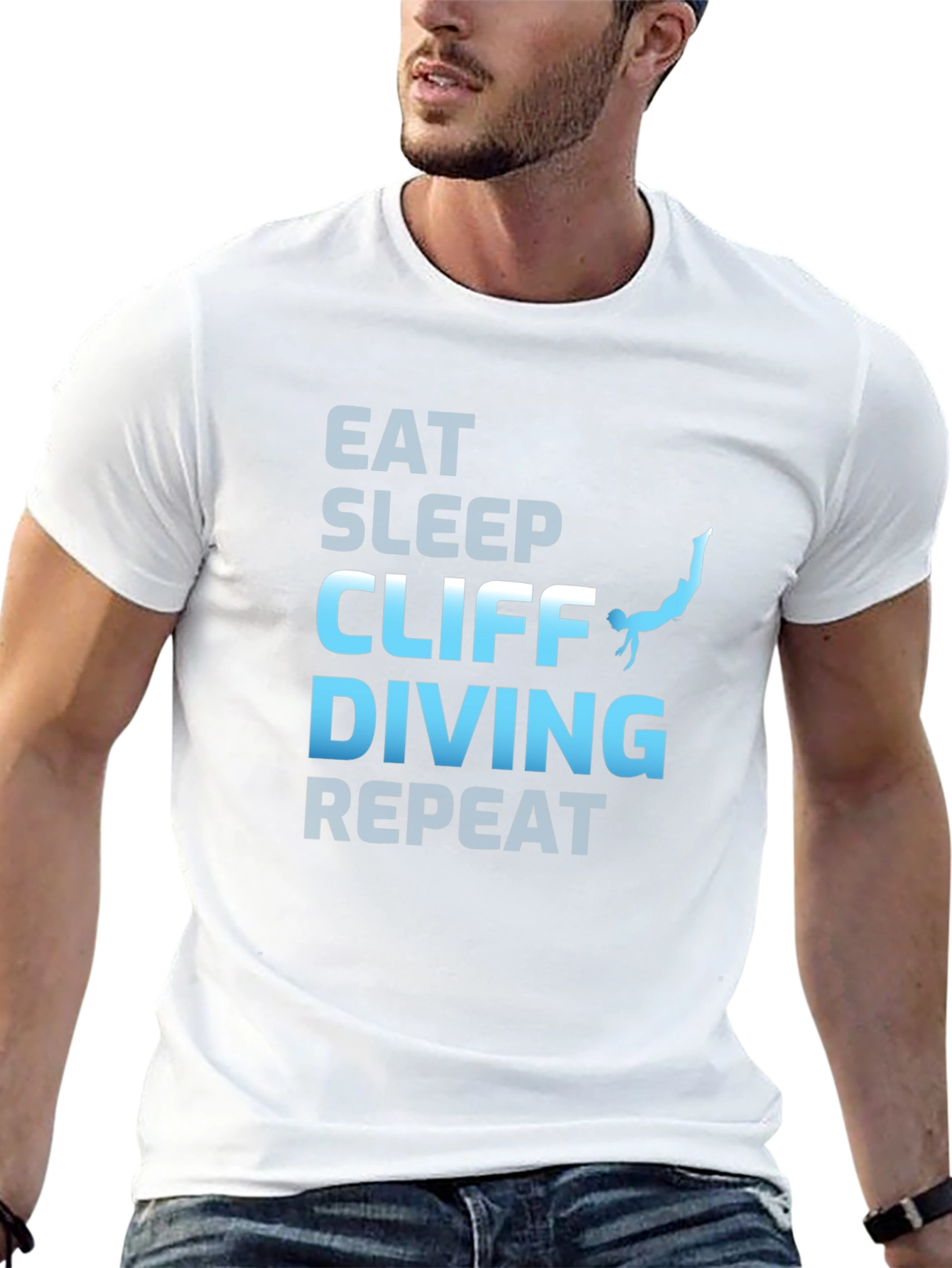 Eat Sleep Cliff Diving Repeat T-Shirt