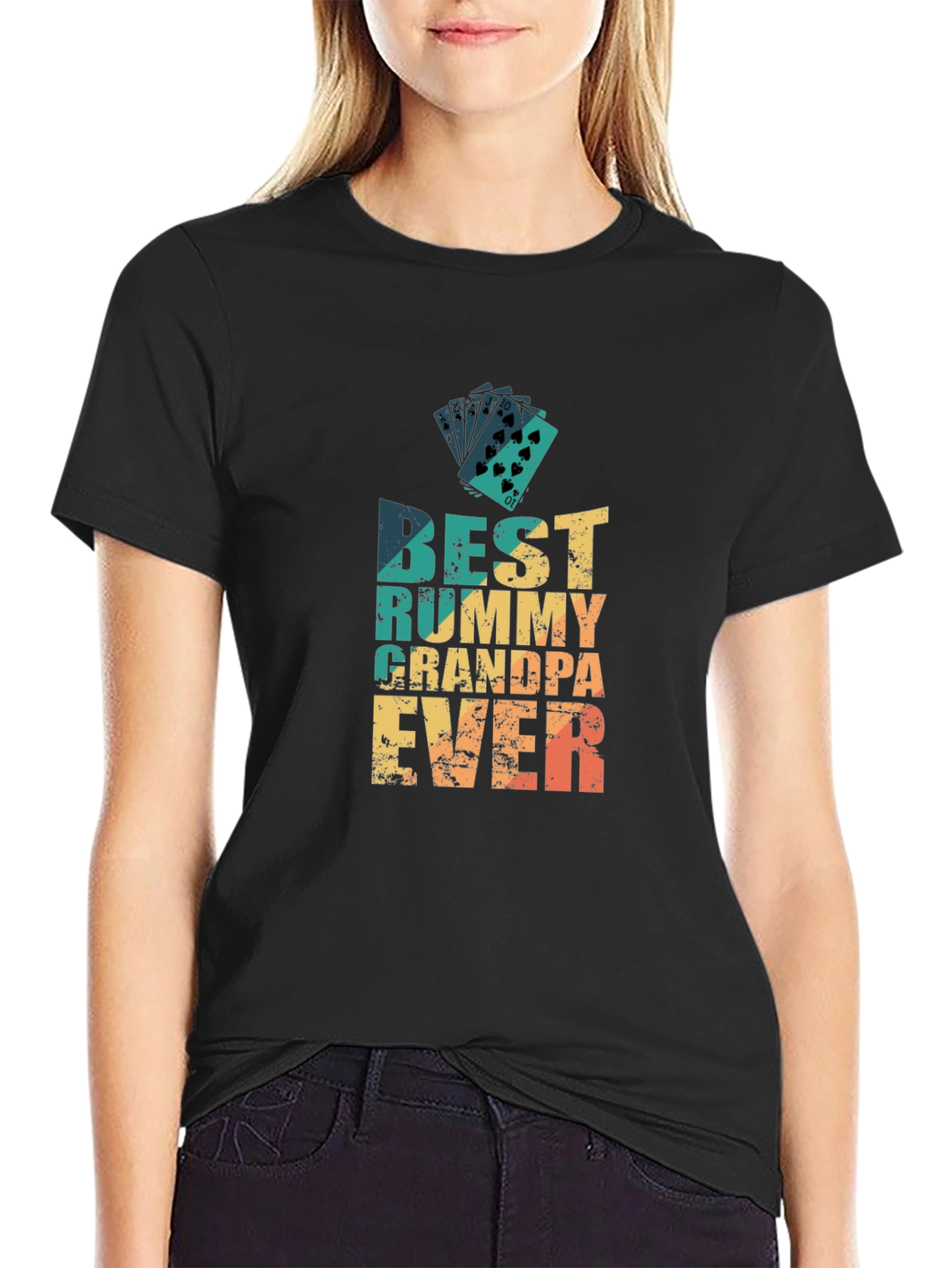 Best Rummy Grandpa Ever Graphic Tee