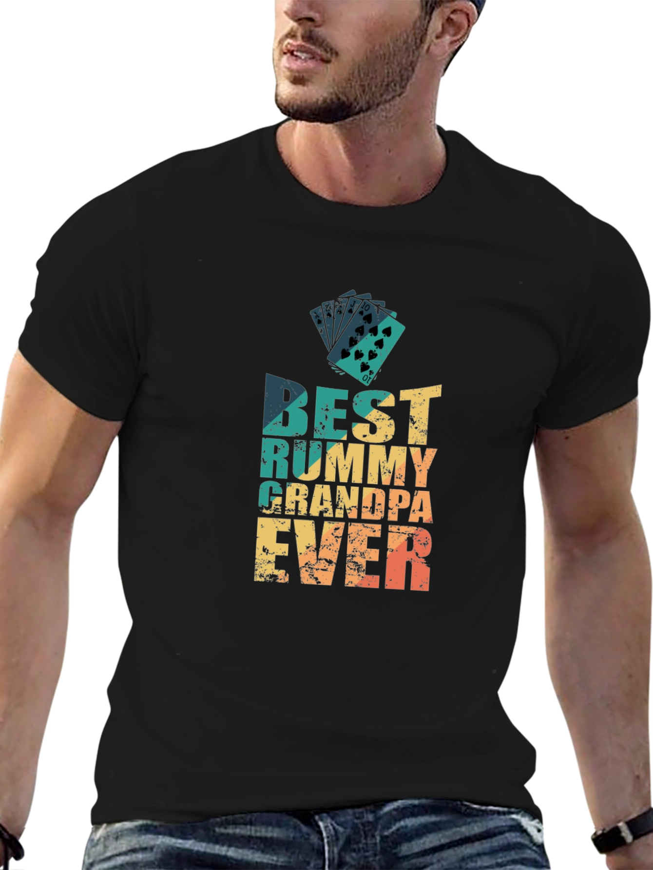 Best Rummy Grandpa Ever Graphic Tee