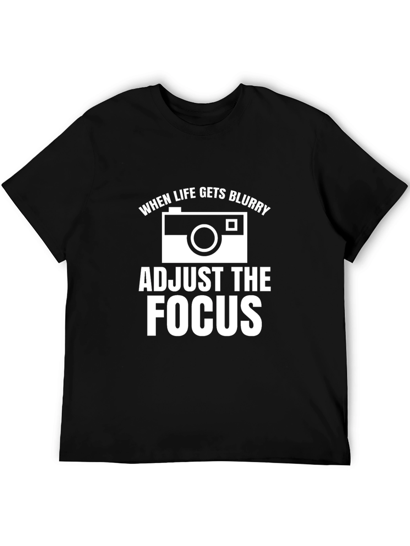Adjust the Focus Graphic Tee - Black