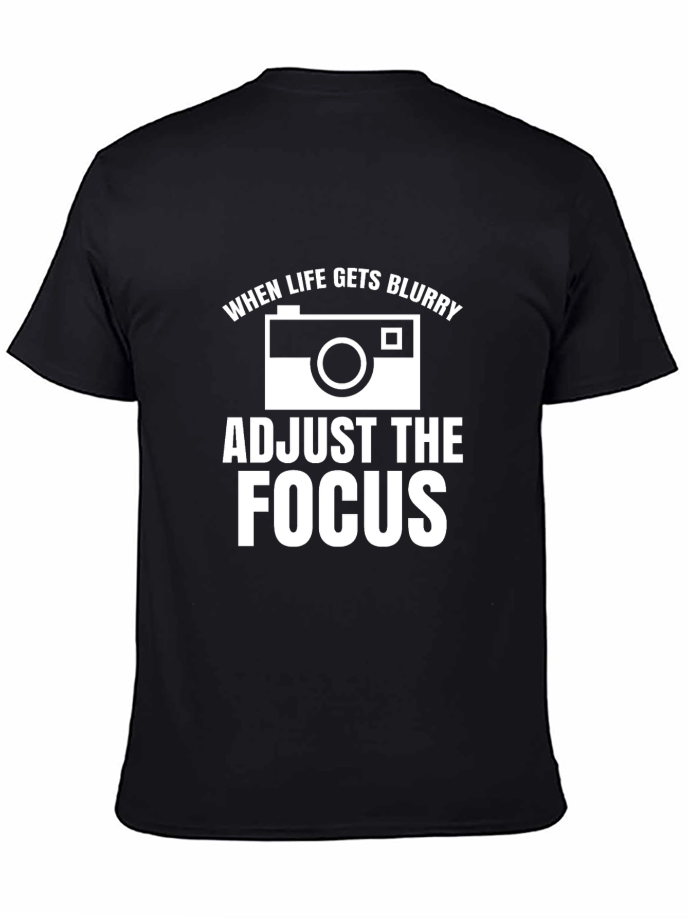 Adjust the Focus Graphic Tee - Black