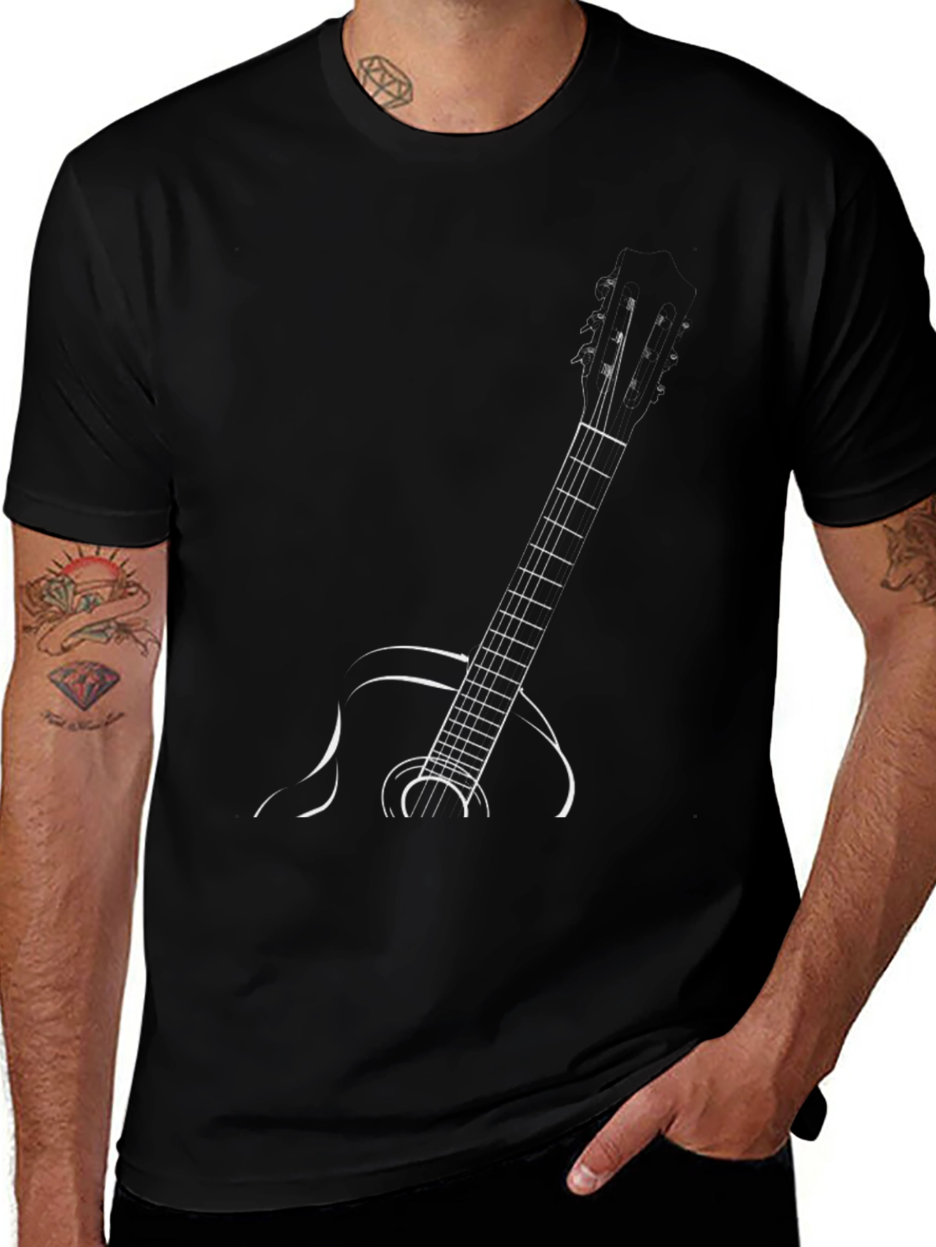 Guitar Graphic Tee - Cool Casual Style