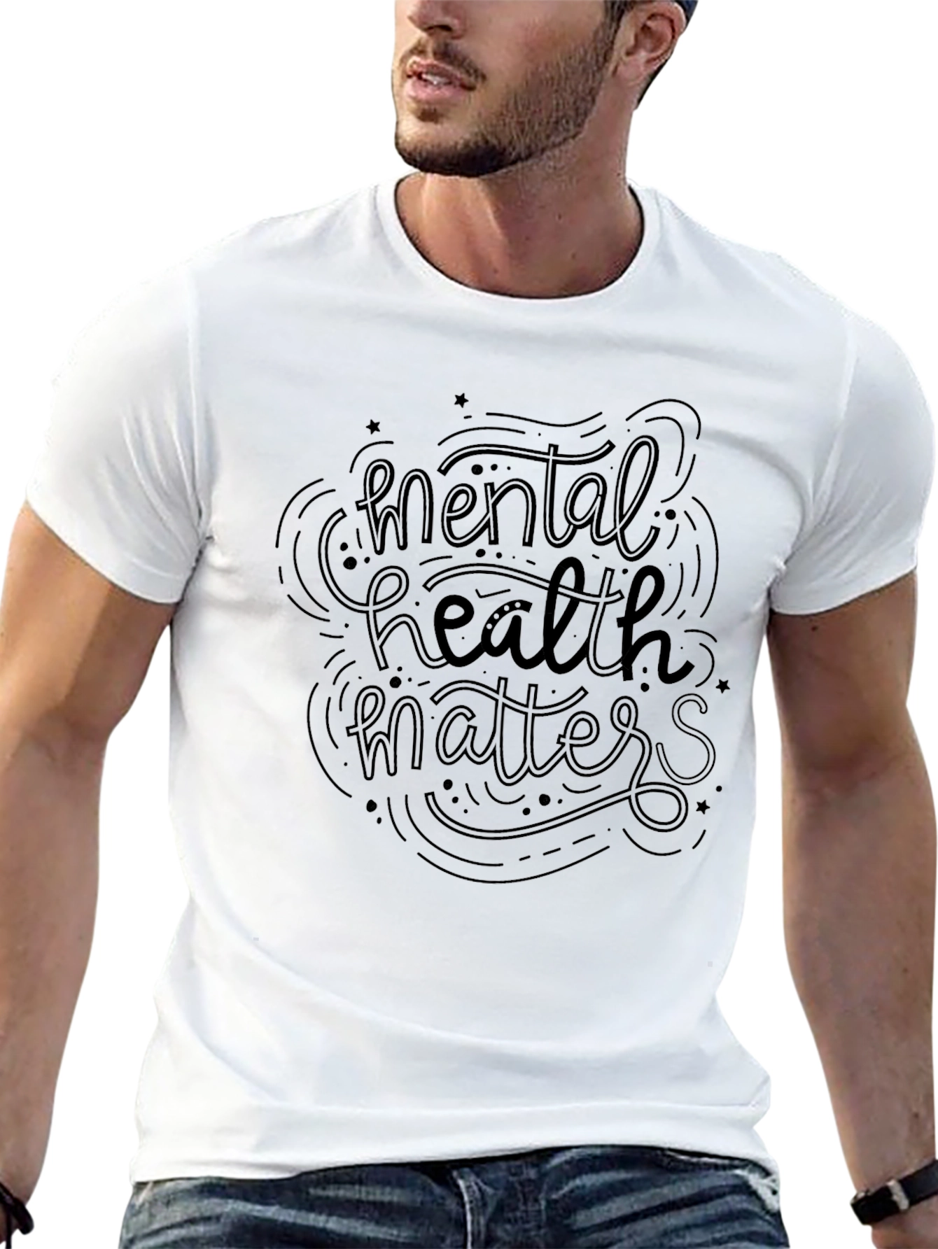 Mental Health Matters Graphic Tee - Black
