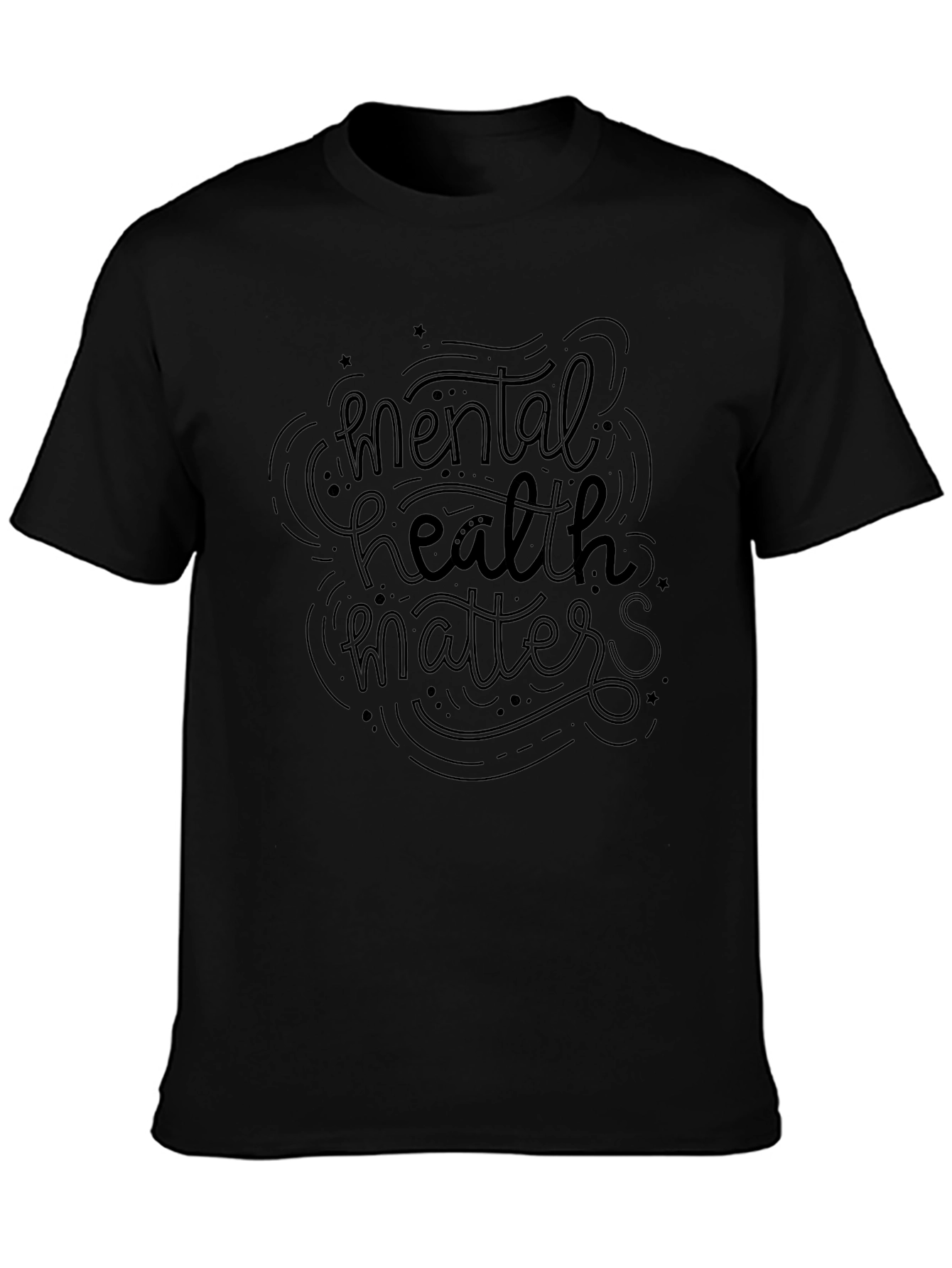 Mental Health Matters Graphic Tee - Black