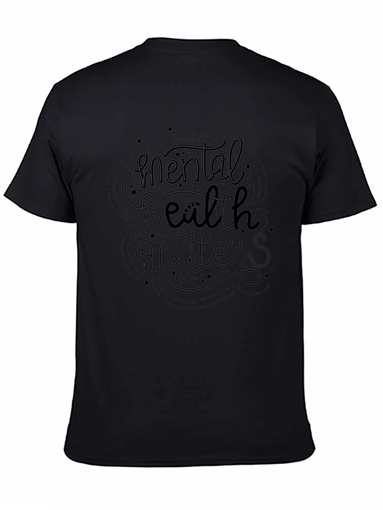 Mental Health Matters Graphic Tee - Black