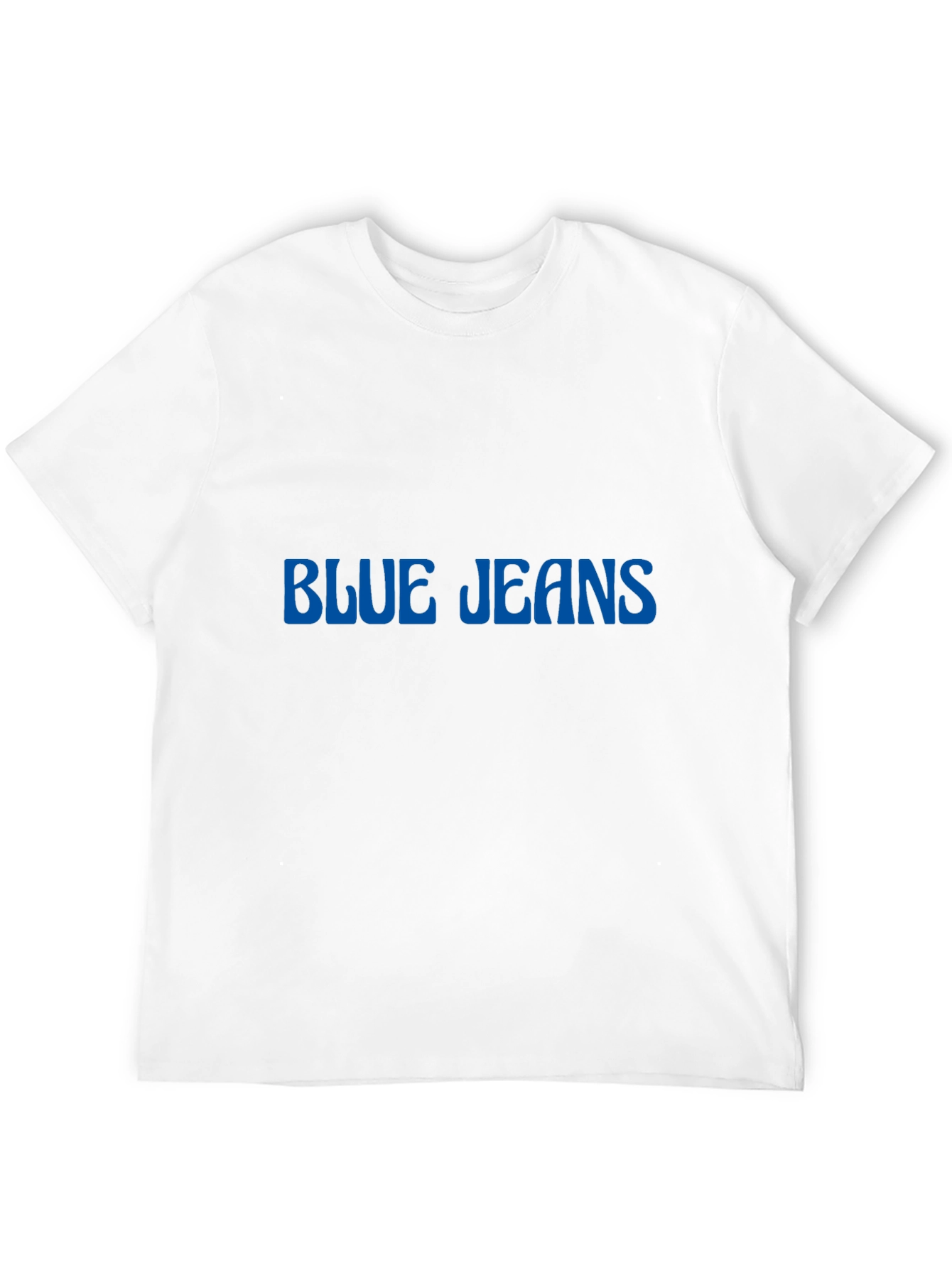 Blue Jeans Graphic Tee - Black Cotton Casual Shirt