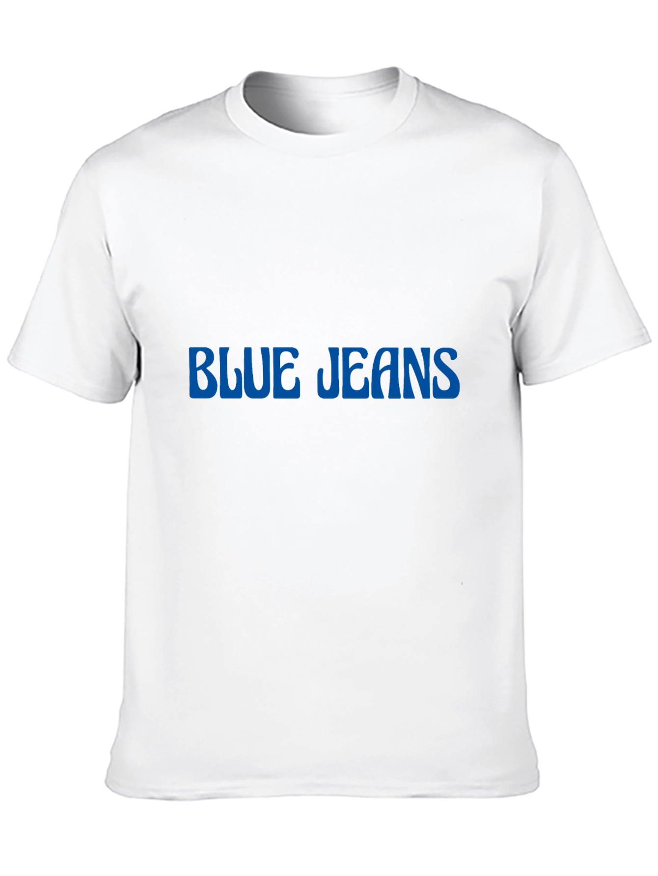 Blue Jeans Graphic Tee - Black Cotton Casual Shirt