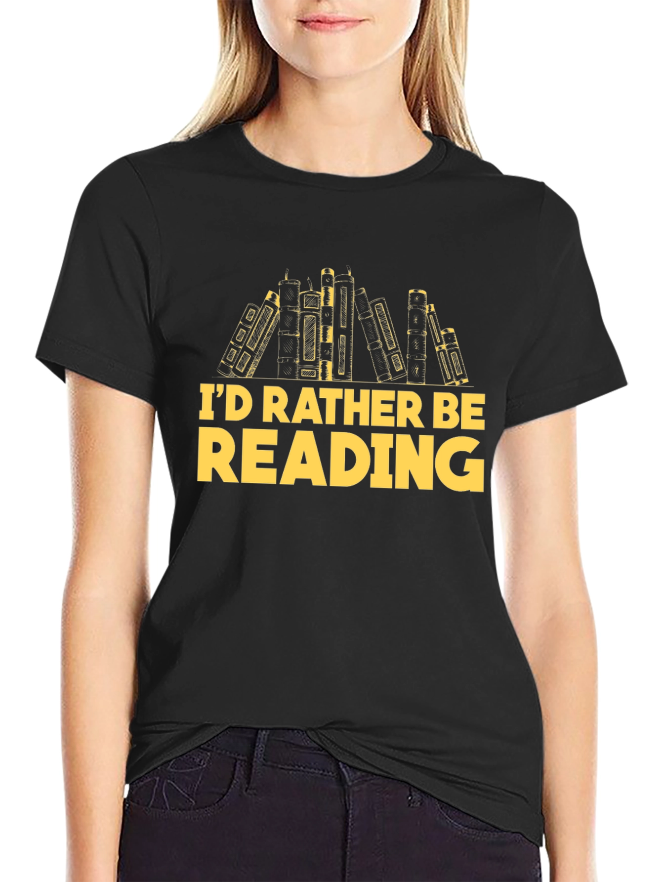 Id Rather Be Reading T-Shirt Bookworm Gift
