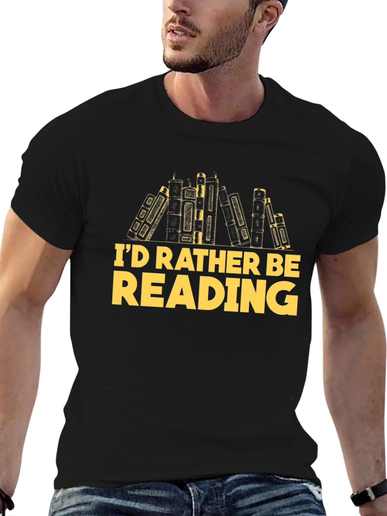 Id Rather Be Reading T-Shirt Bookworm Gift