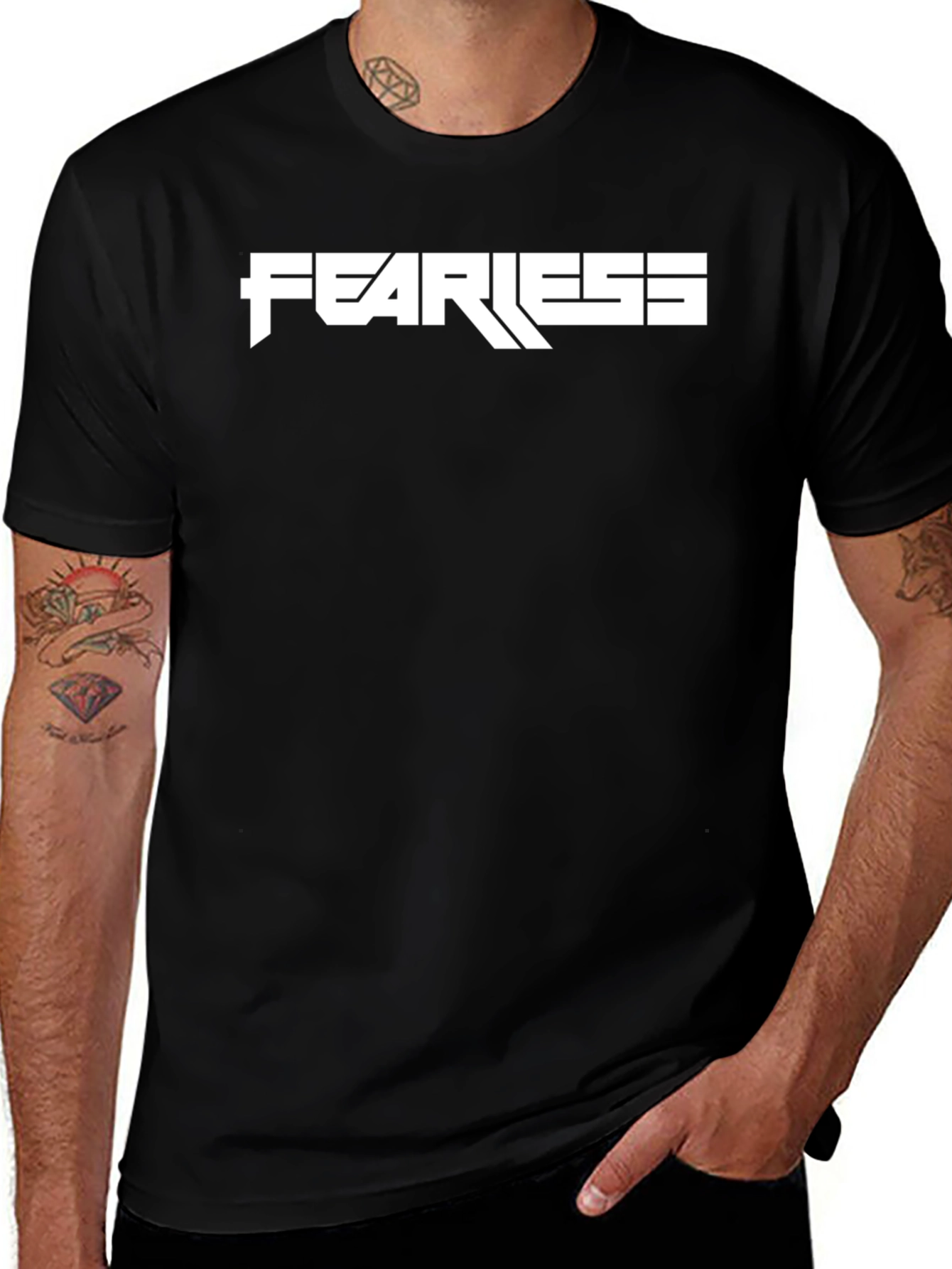 Fearless Graphic Black T-Shirt