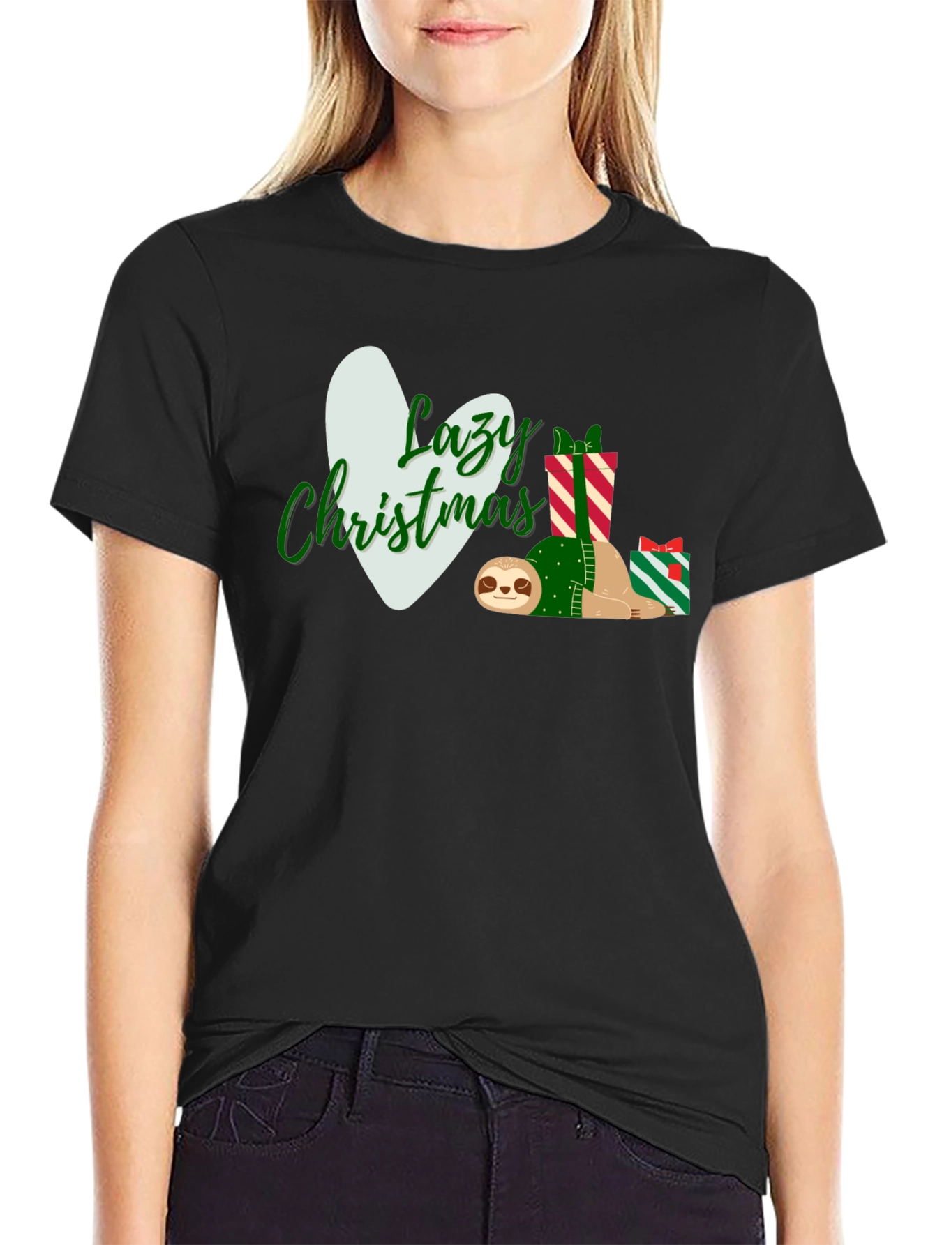 Lazy Christmas Sloth T-Shirt