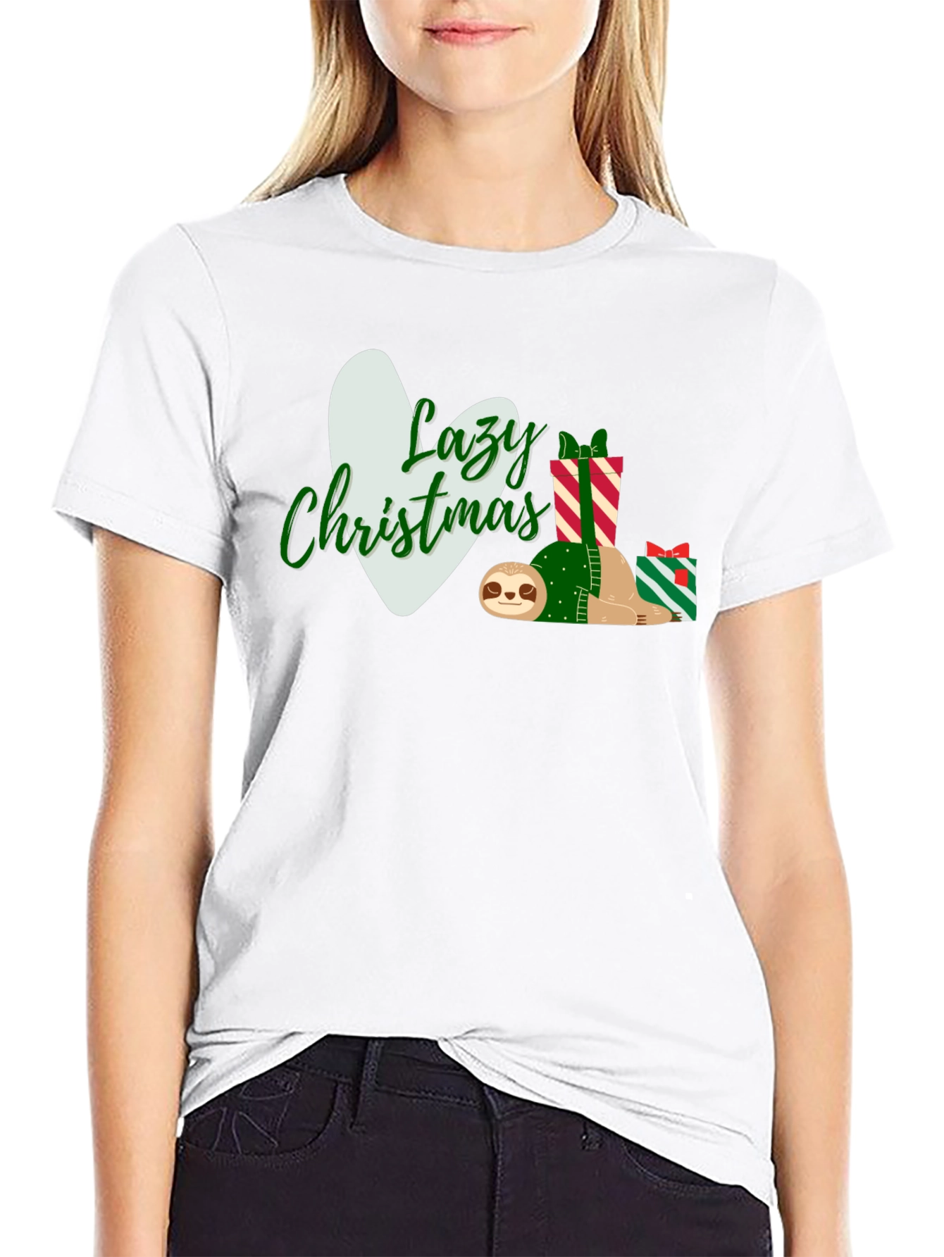 Lazy Christmas Sloth T-Shirt