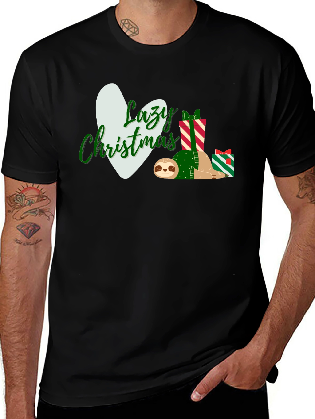 Lazy Christmas Sloth T-Shirt